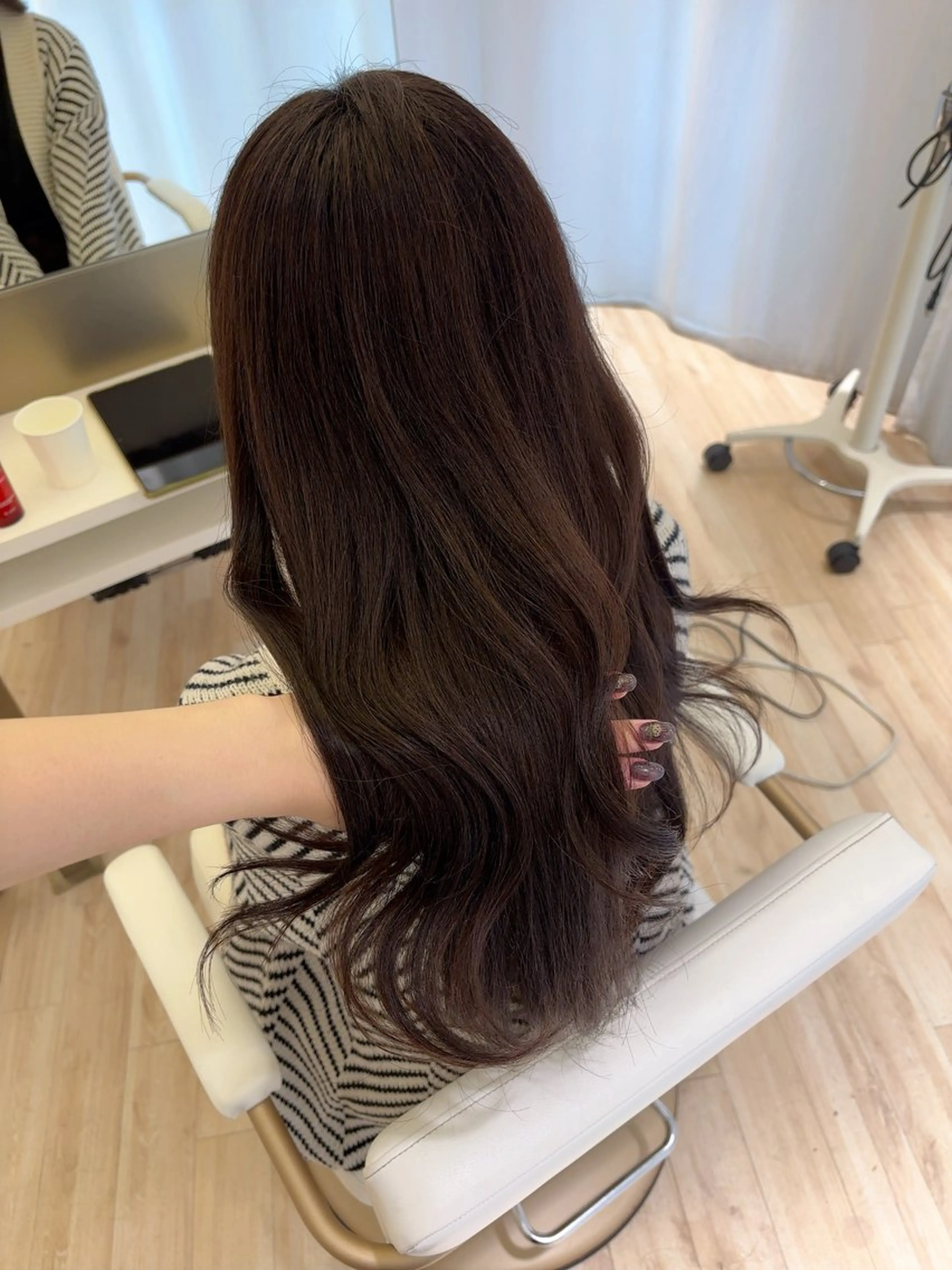 ロング カラー ParveMix 岡本えりかのヘアスタイル