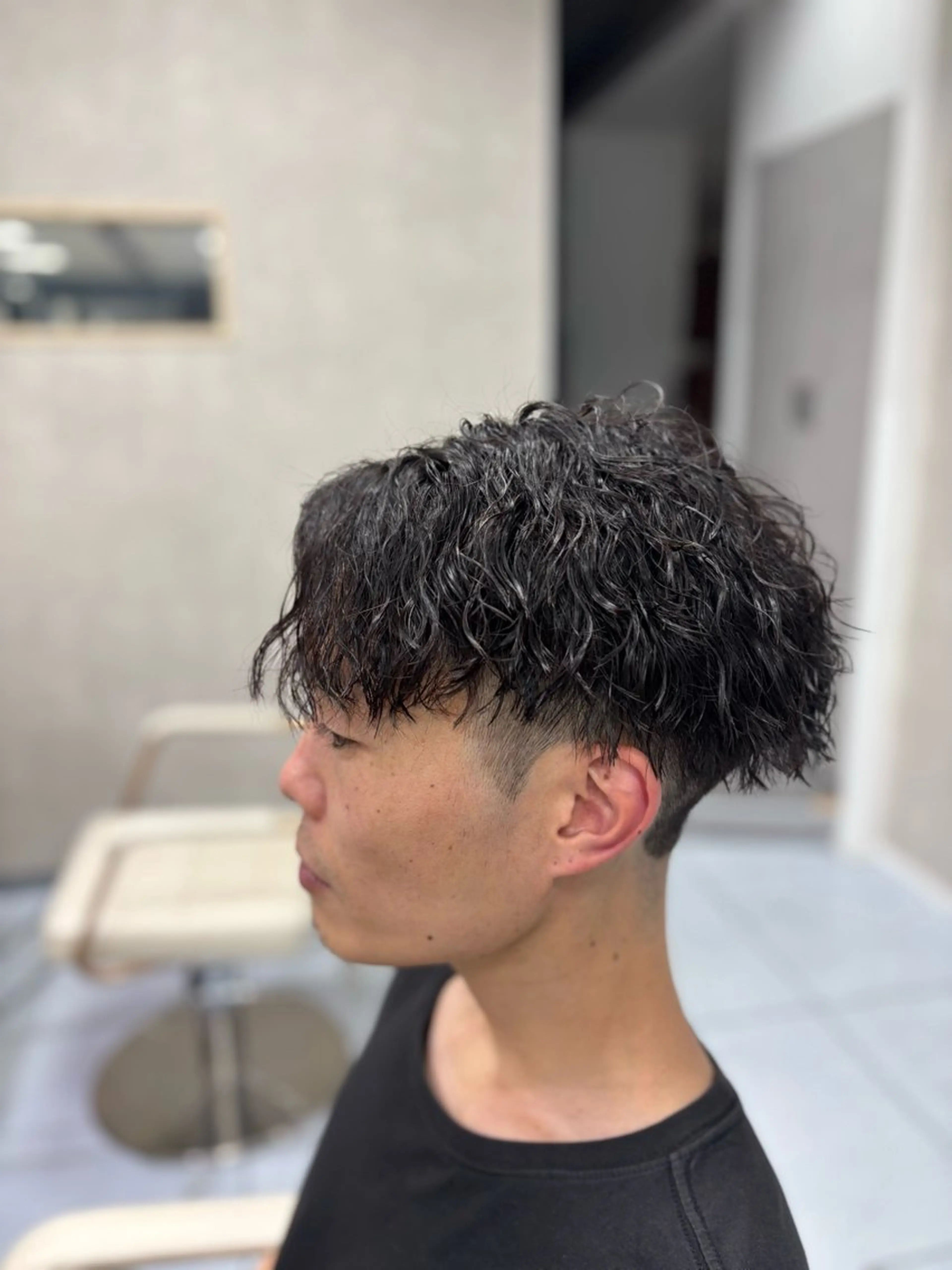 ショート パーマ メンズ カット パーマ メンズ特化韓国風 パーマスタイル/りんのヘアスタイル