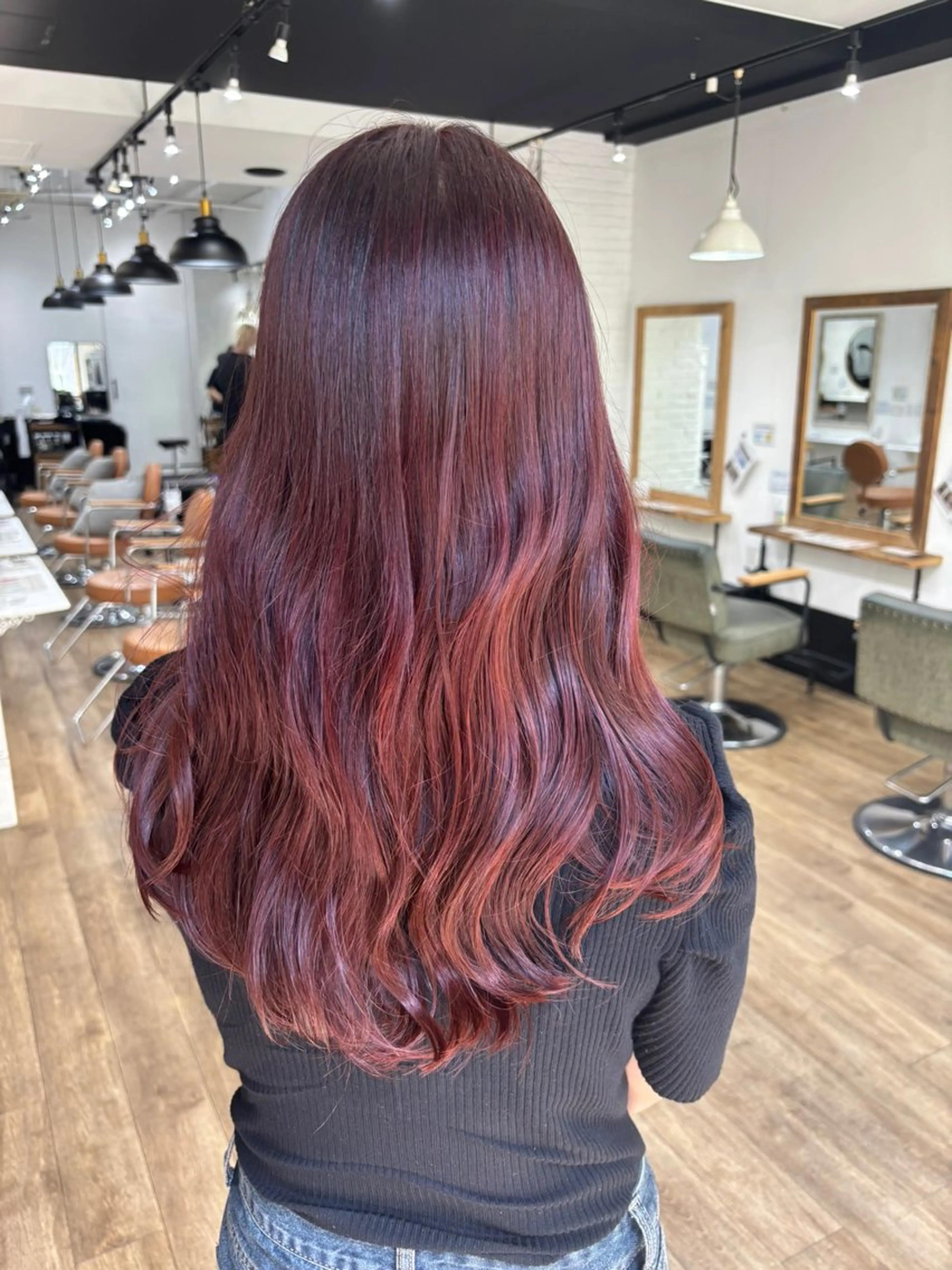 ロング カラー カット ヘアカラー 坂下 光輝のヘアスタイル