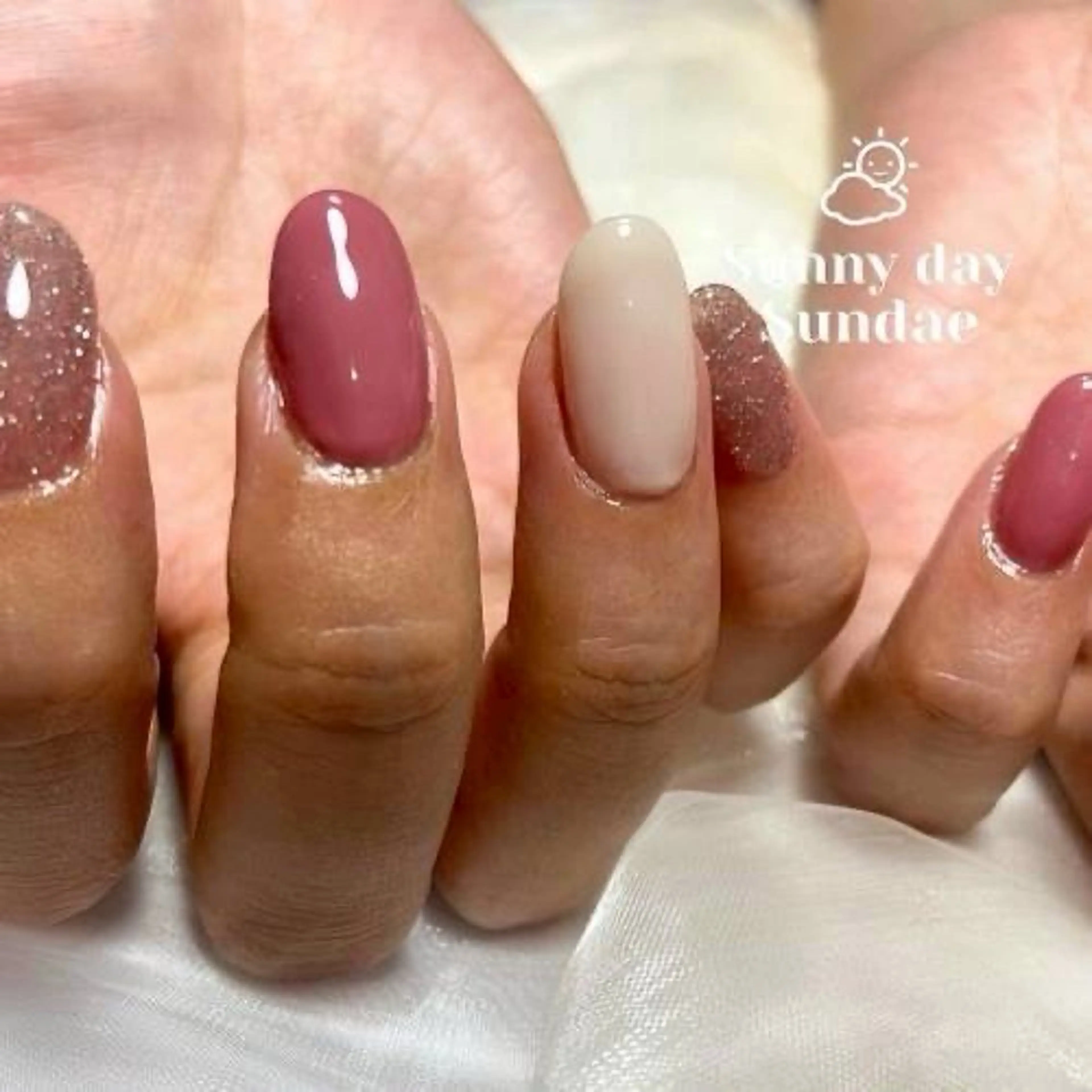 ネイル フラッシュネイル ワンカラーネイル ハンドネイル mako 🌷のネイルデザイン