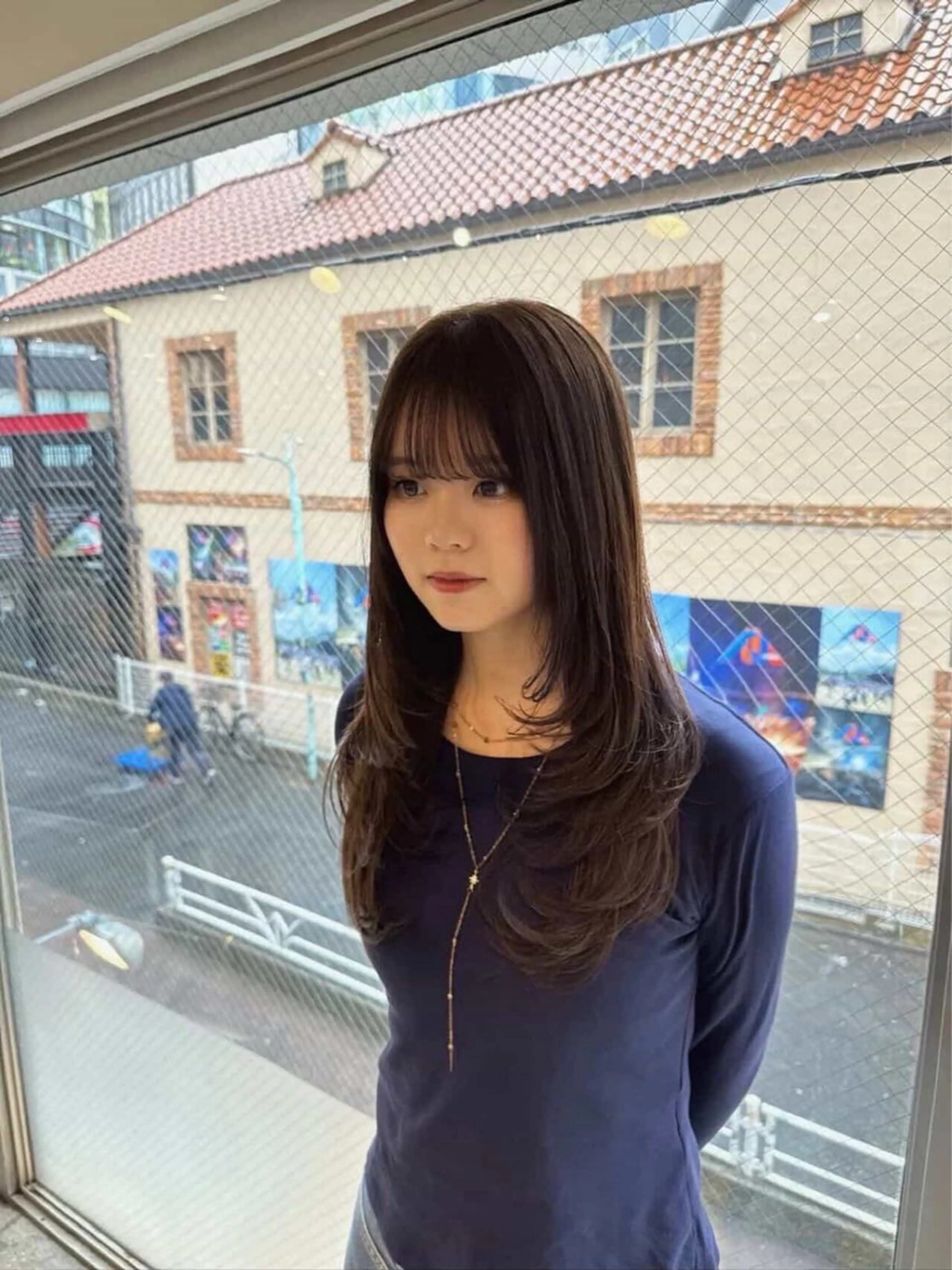 ロング カラー ベージュカラー オリーブベージュ レイヤーカット カット ヘアカラー WELLY  TOKYO所属・🌈レイヤーカット/ ハイトーン🌈タクマのヘアスタイル