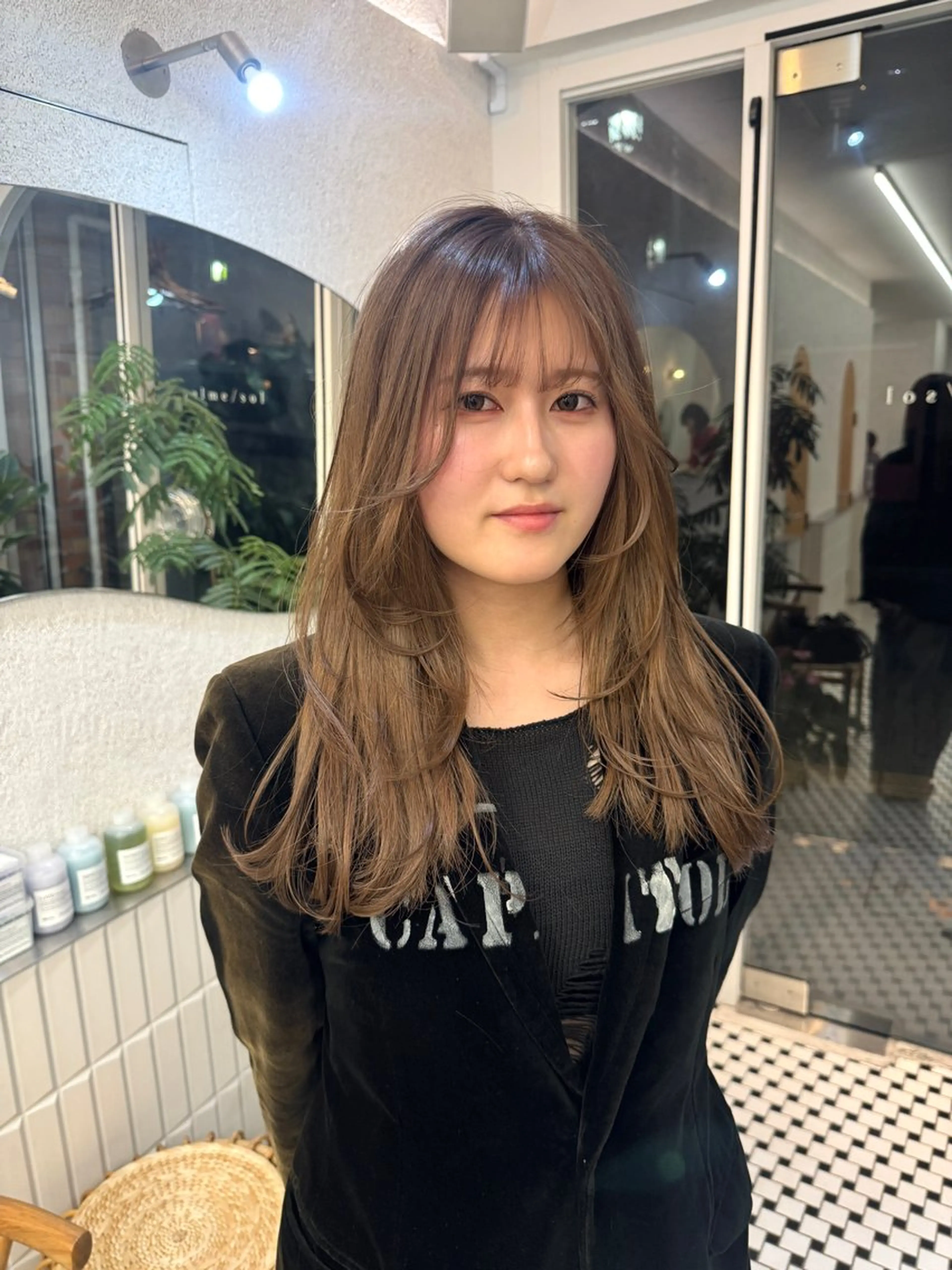 ミディアム カラー ベージュカラー カット ヘアカラー ralme/sol 髙橋一哉のヘアスタイル