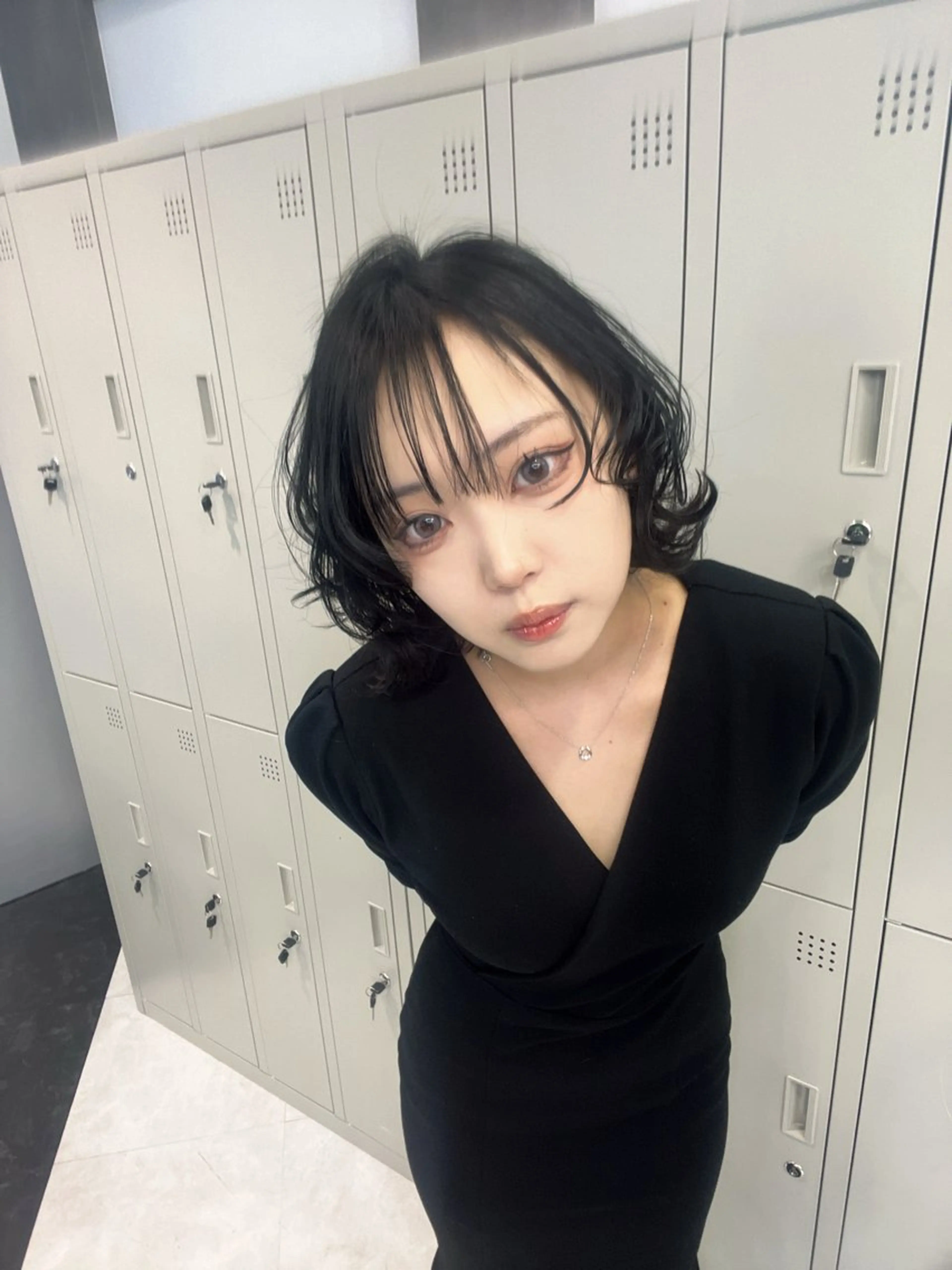 ミディアム カラー ヘアアレンジ ハイトーン/透明感 髪質改善/rinaのヘアスタイル