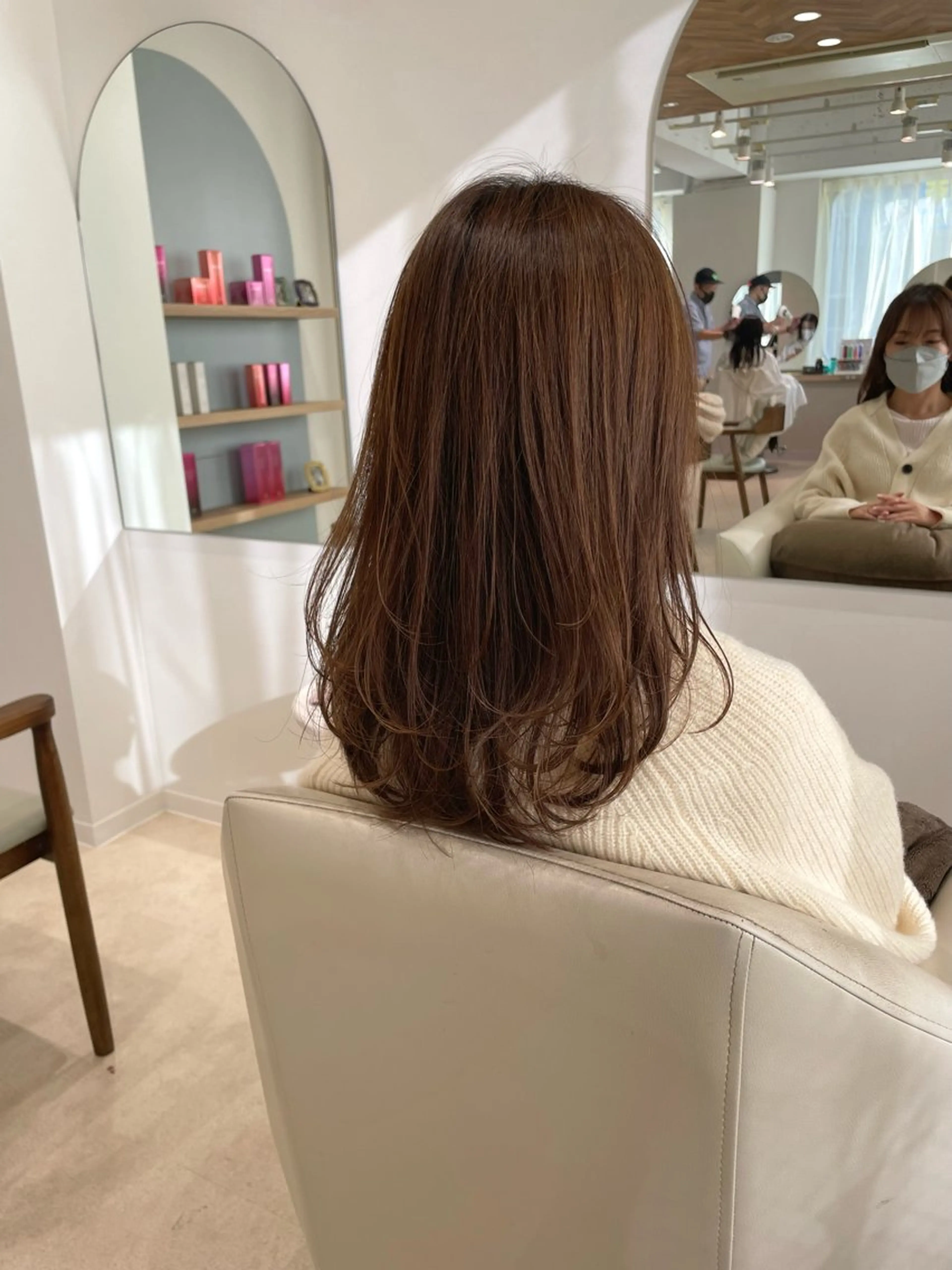 セミロング カラー カット ヘアカラー トリートメント Osoko Hiyoriのヘアスタイル