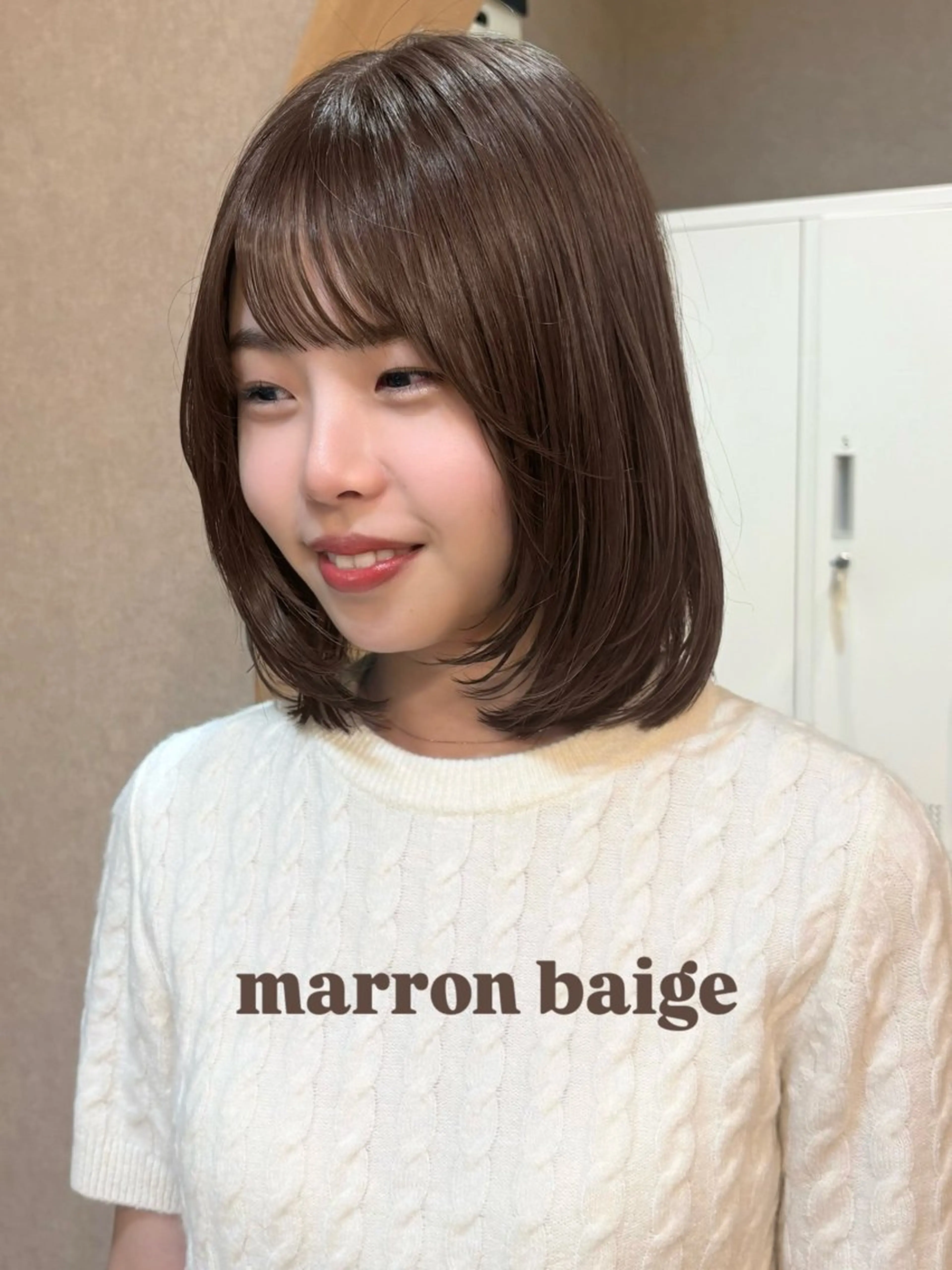 ショート カット ヘアカラー トリートメント 似合わせ/ベージュ /レイヤー/りほ🤍のヘアスタイル
