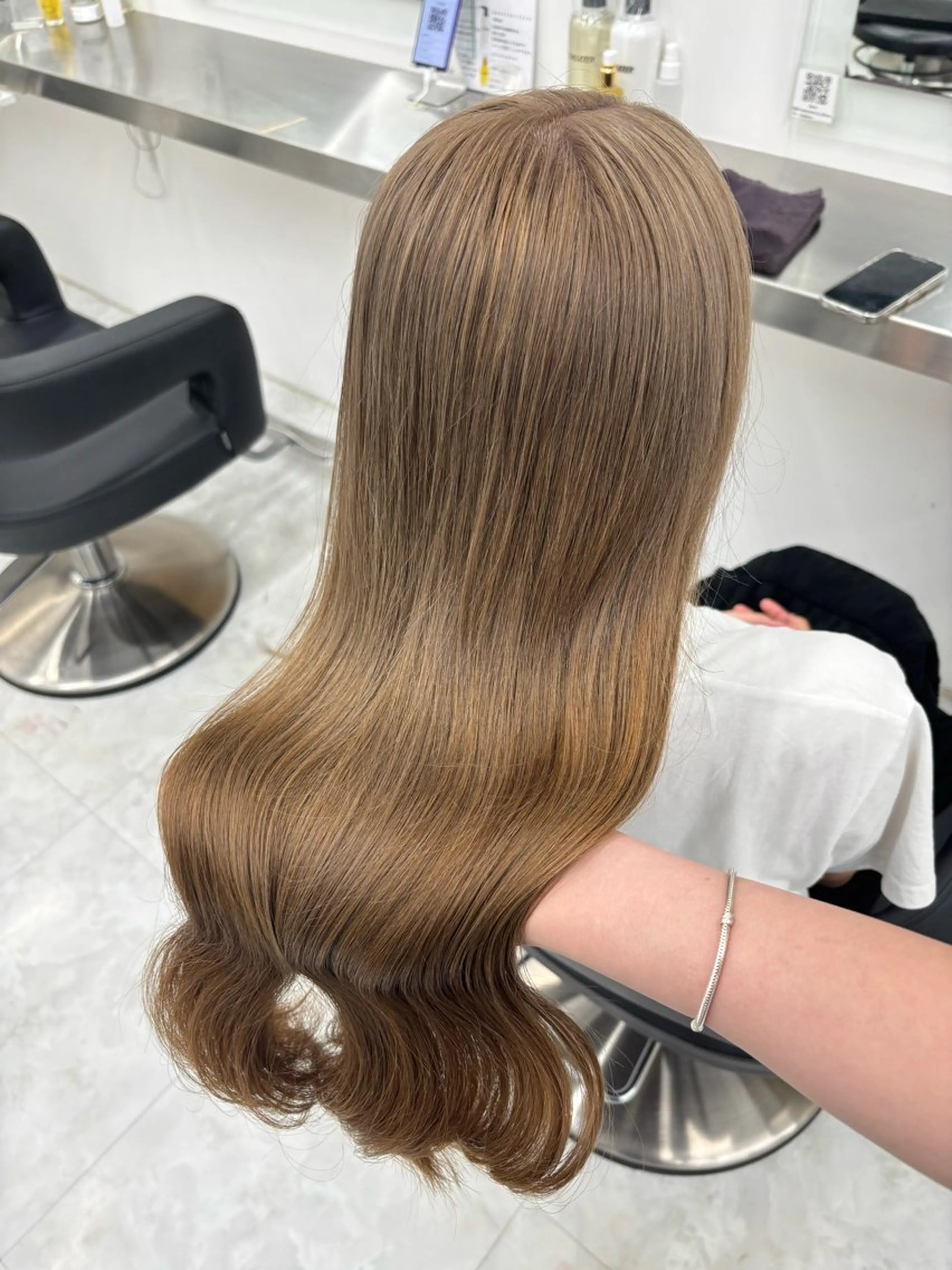 ロング ヘアカラー トリートメント Wカラー/暖色/べ ージュりく©︎🐝のヘアスタイル