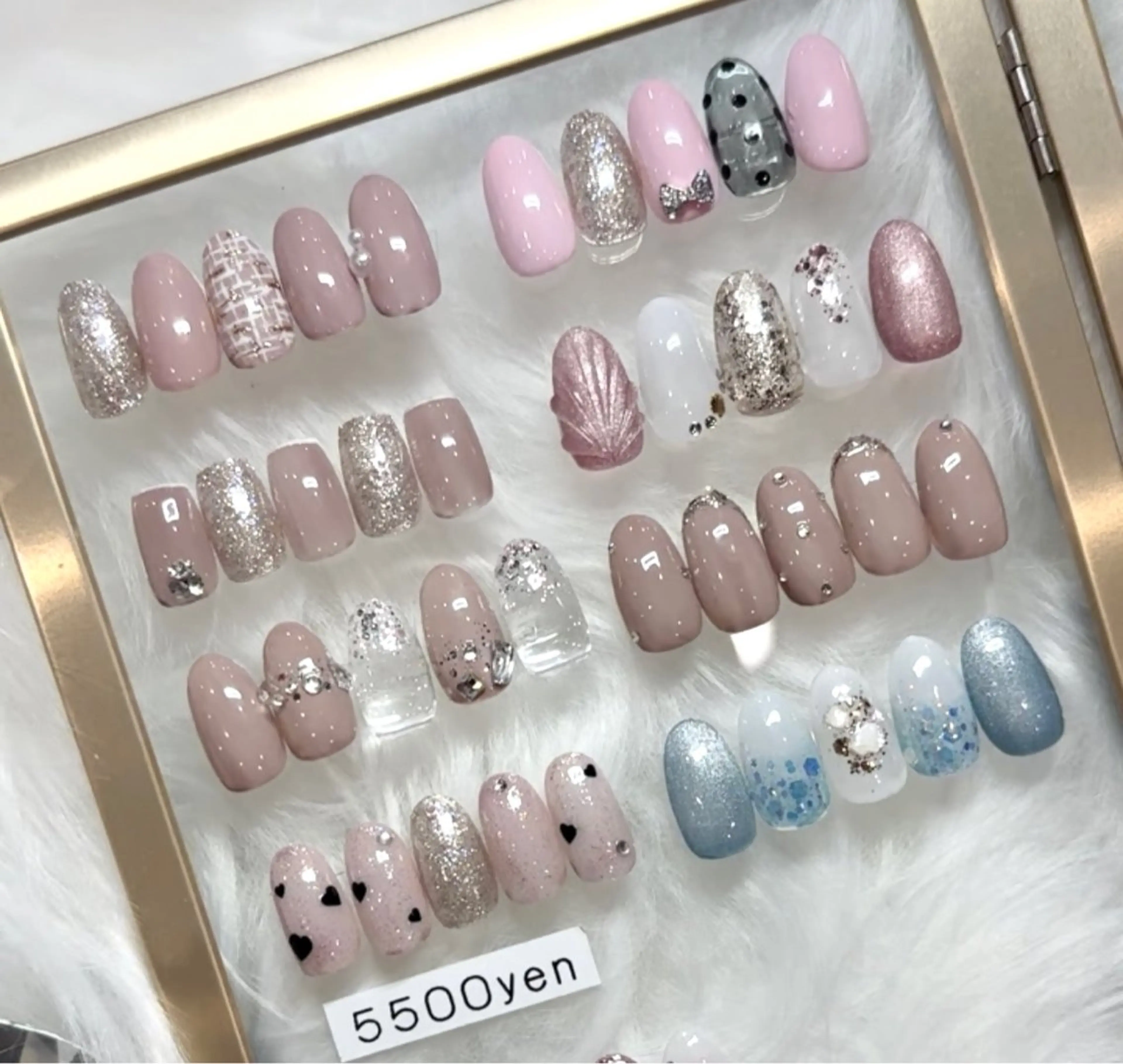 ネイル ハンドネイル 🩷🩵mm.大宮 Riyo🧸🩵🩷のネイルデザイン