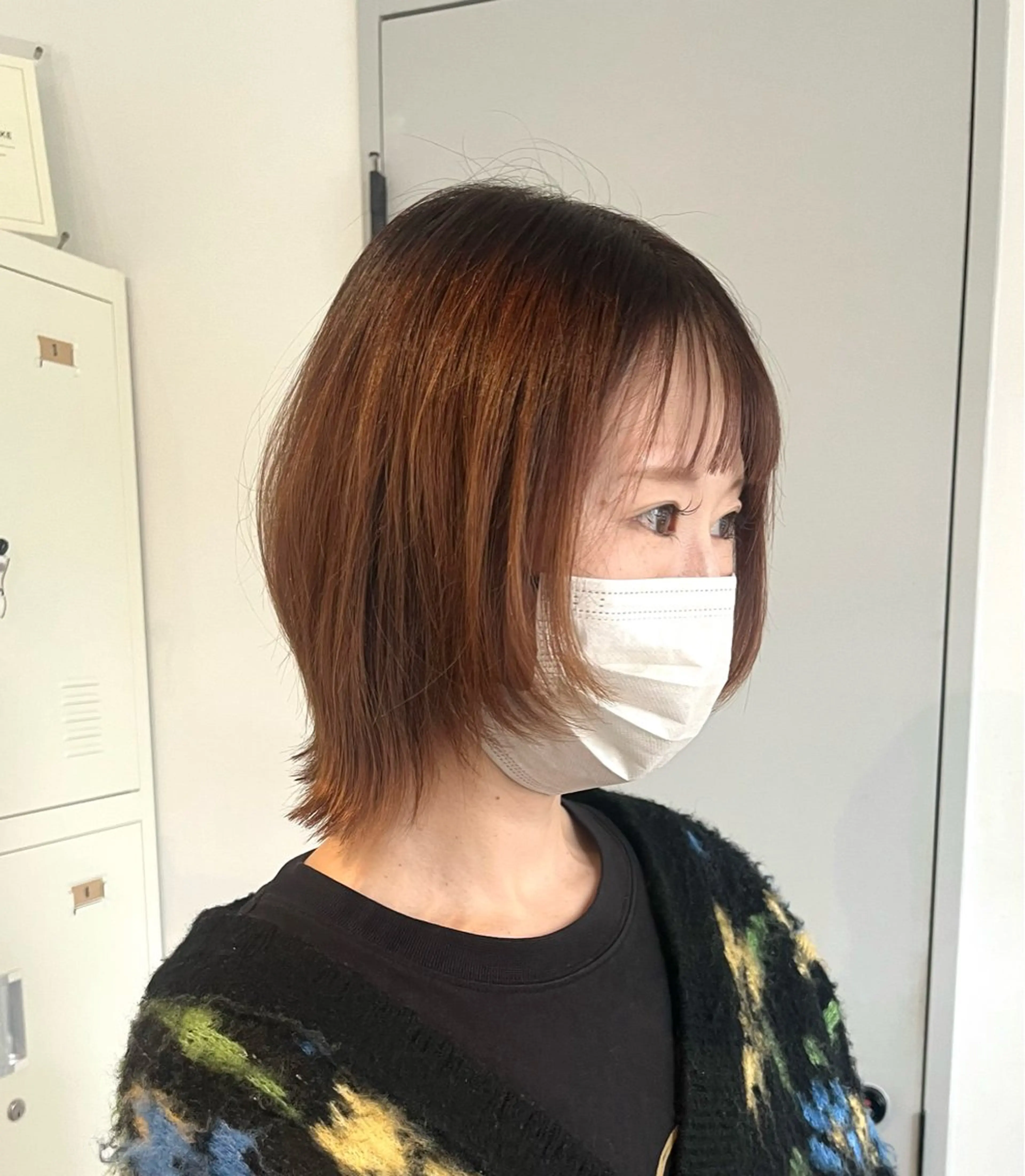 ショート 顔まわりレイヤー レイヤーカット FERIA池田 神原萌花のヘアスタイル