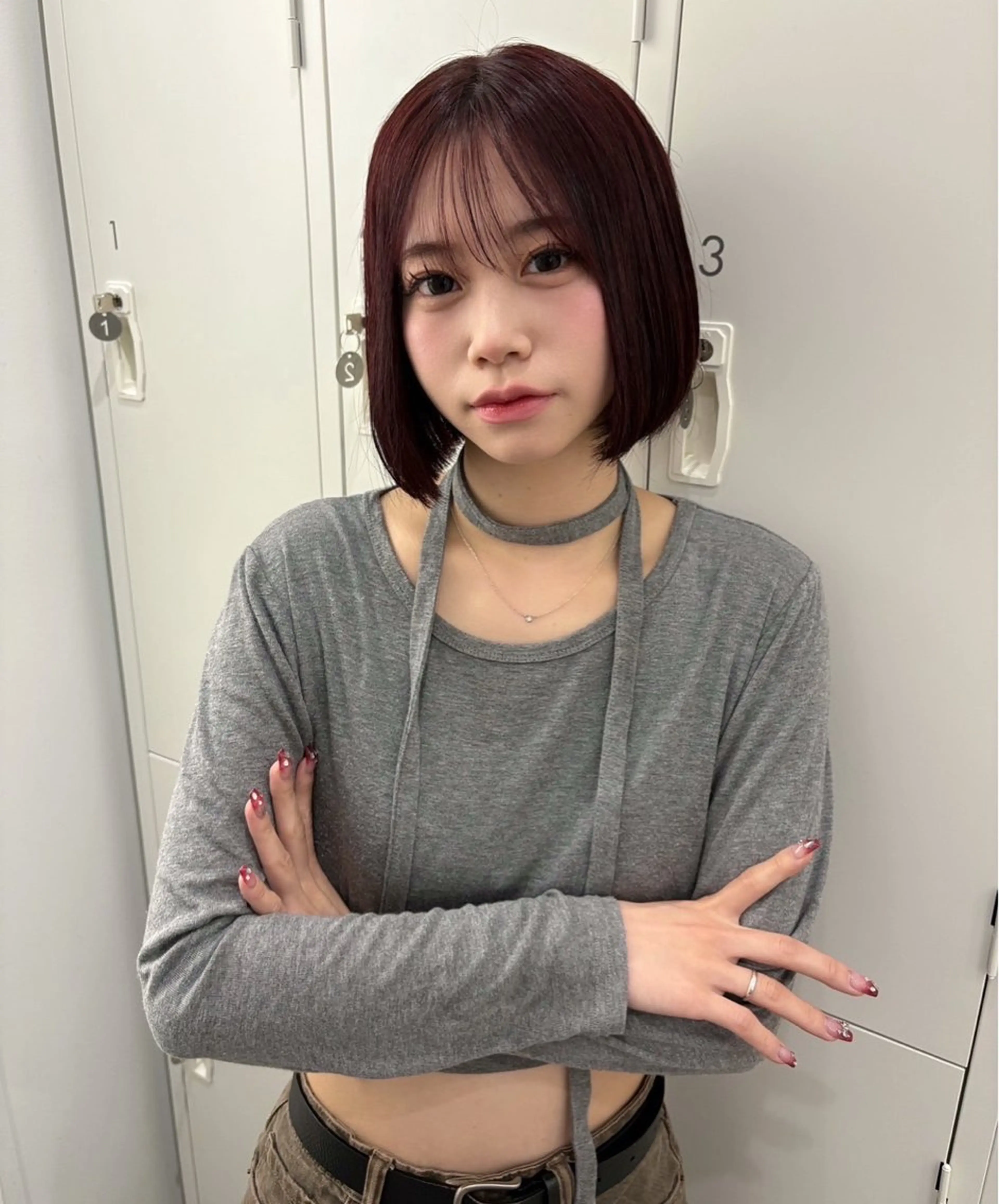 ショート カラー レッドカラー ボブ カットモデル募集中/ マオ🌙のヘアスタイル