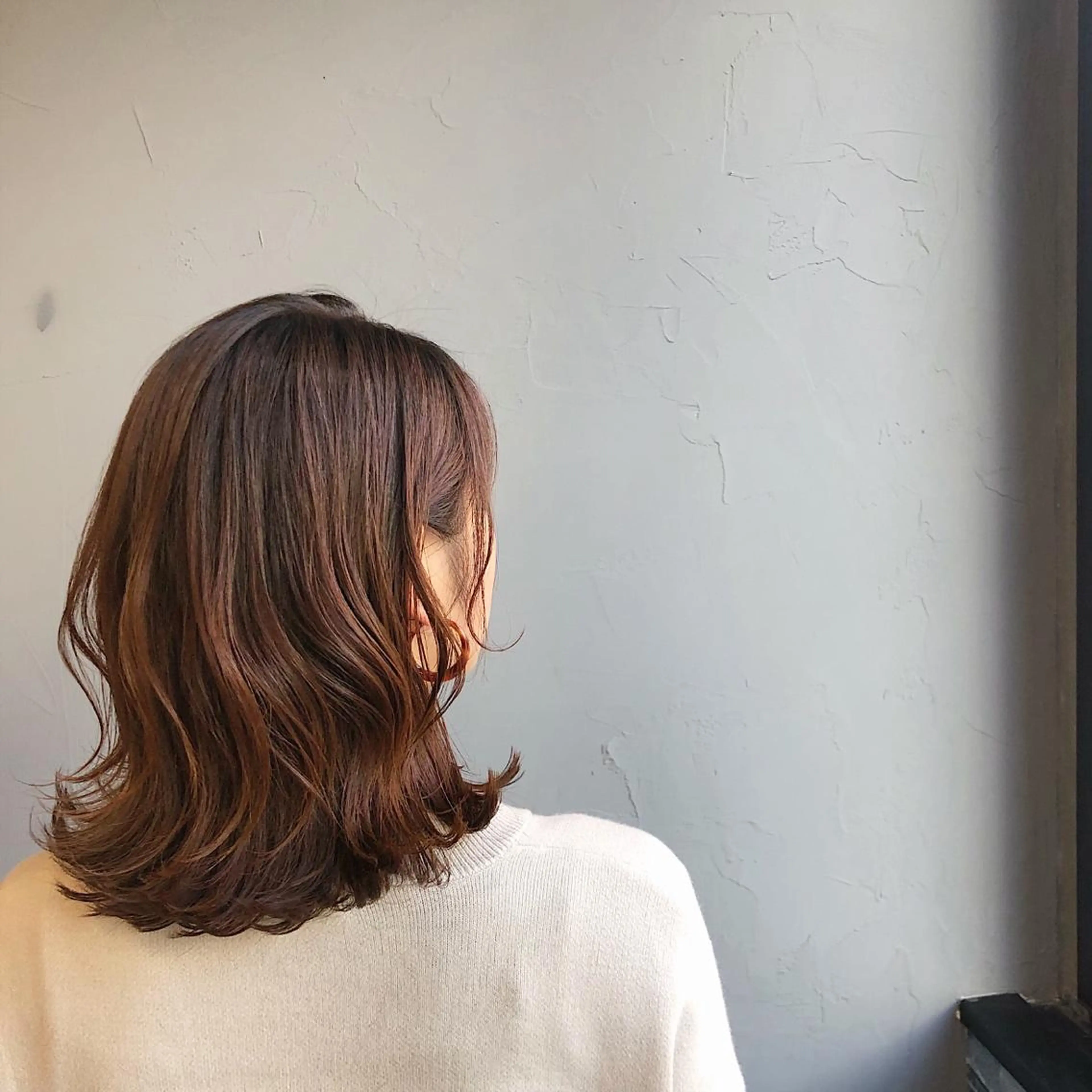 ミディアム カラー アッシュ オレンジ カット ヘアカラー トリートメント CISCO所属・山口 浩之のヘアスタイル