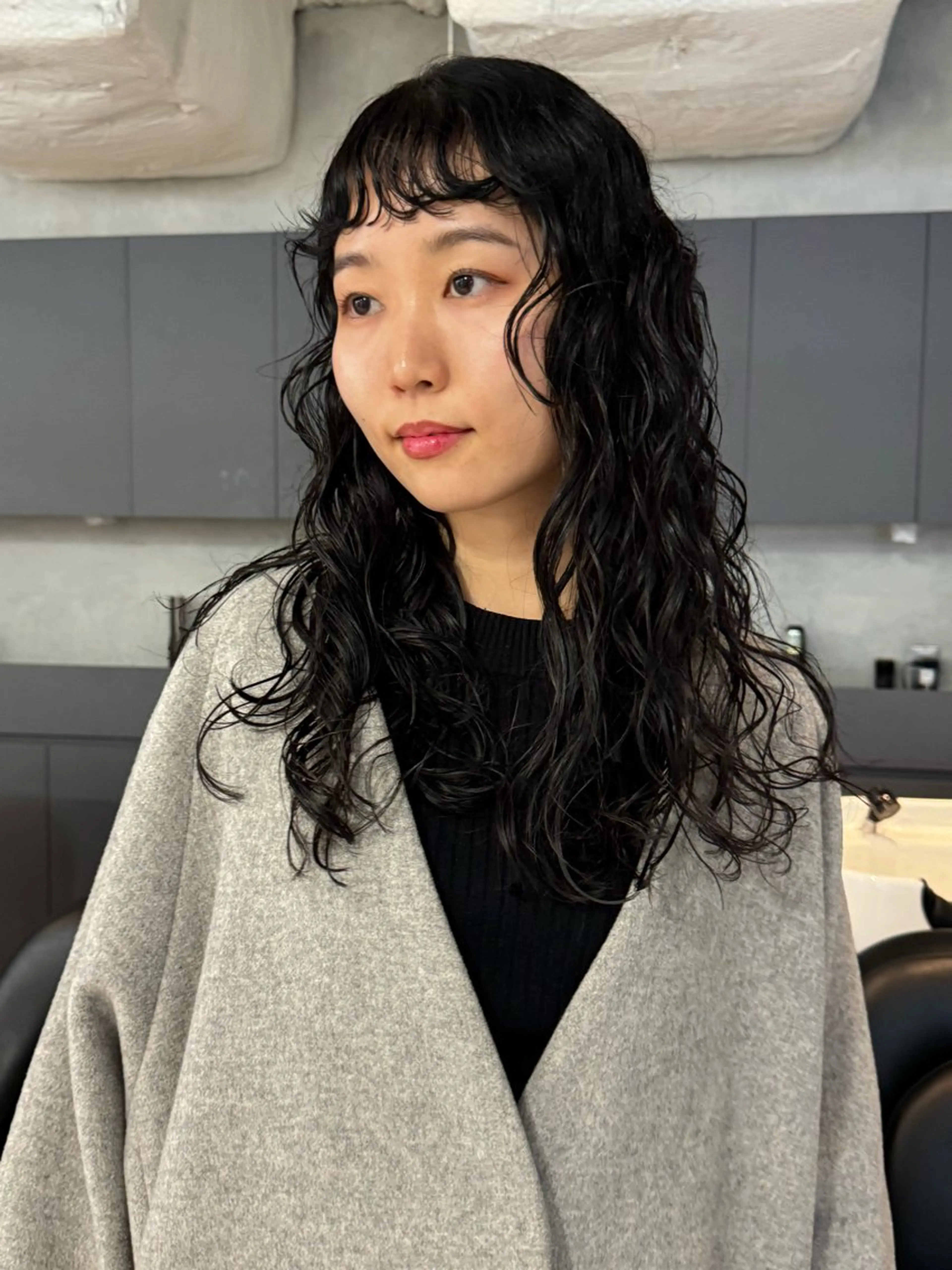 【イメチェン】前髪カット (顔周り)➕前髪パーマの写真