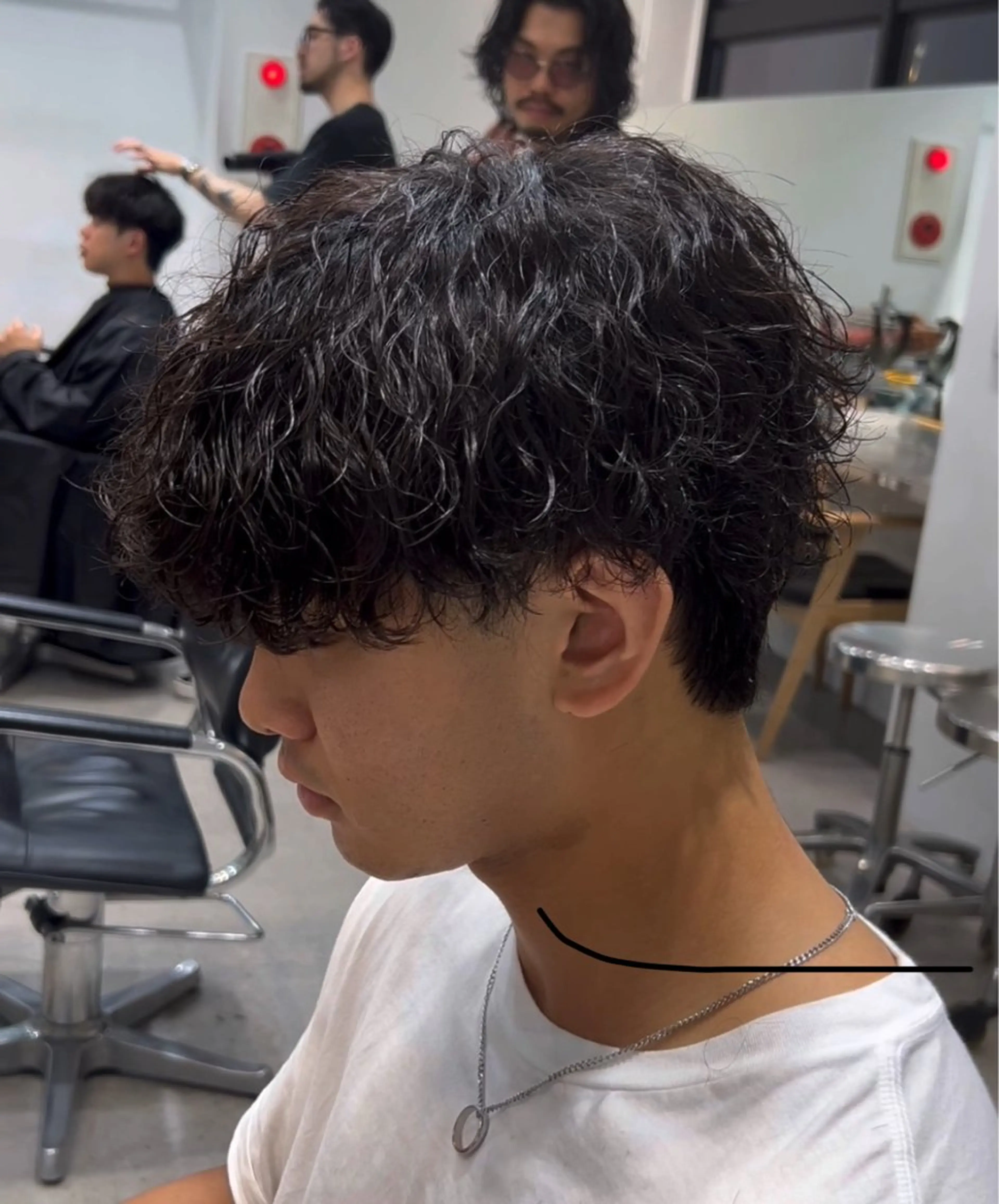 パーマ メンズ 当日予約⭕️ fifth渋谷太田のヘアスタイル