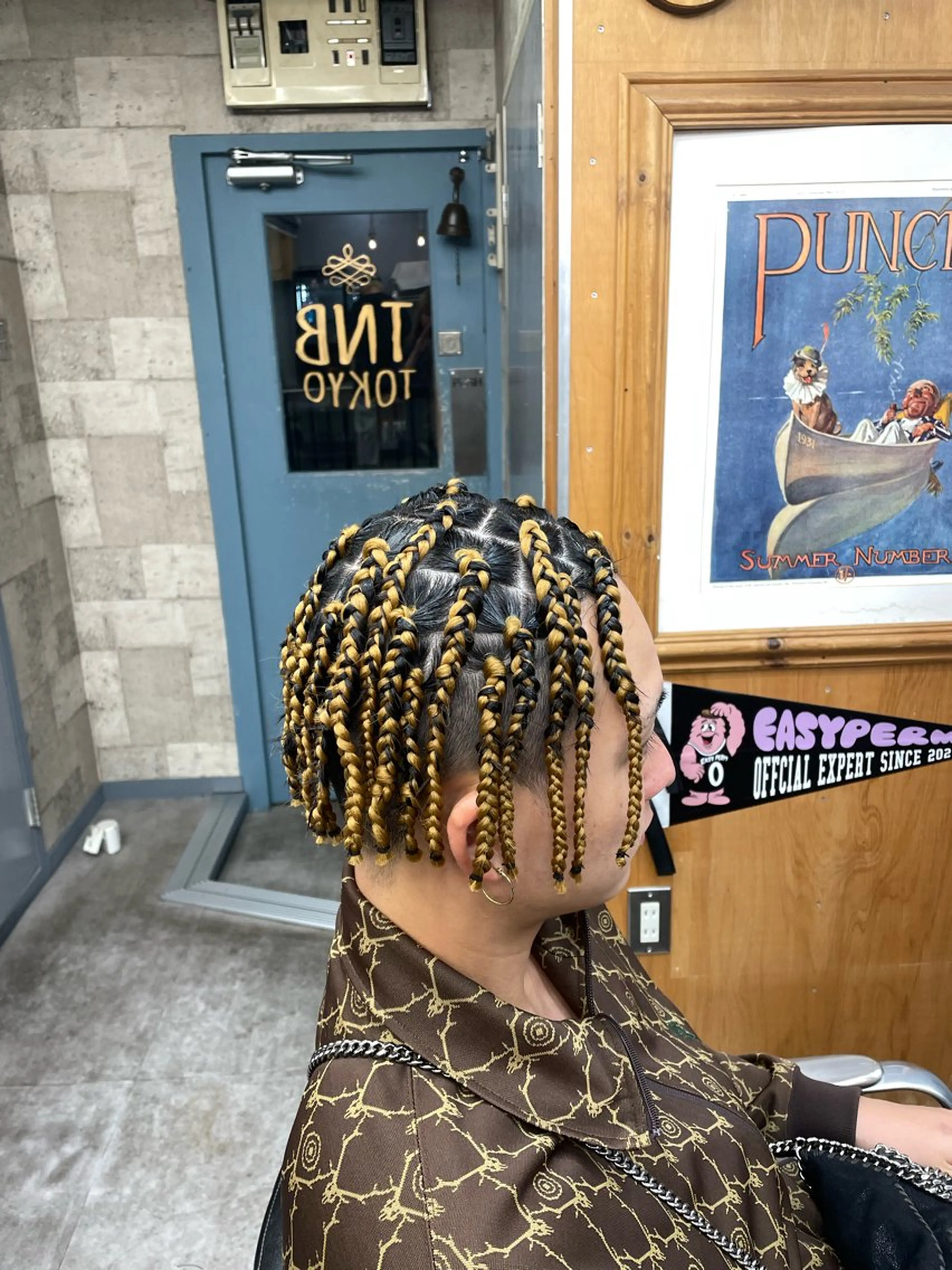 ヘアアレンジ メンズ エクステ TNB TOKYO所属・エクステ/コーンロウ KURUMI⛓️🔥のヘアスタイル