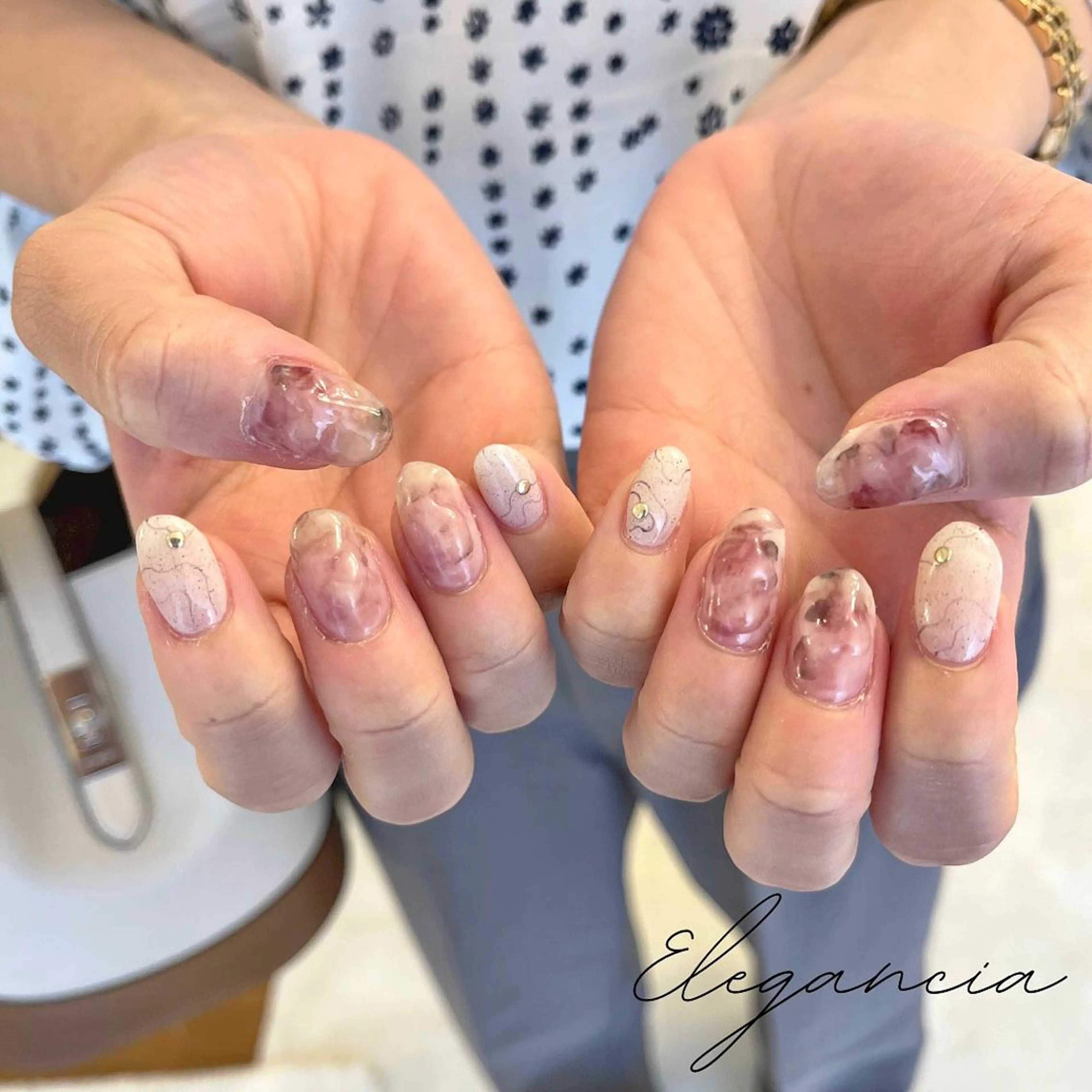 カラー ネイル ハンドネイル Elegancia. Hiromiのネイルデザイン