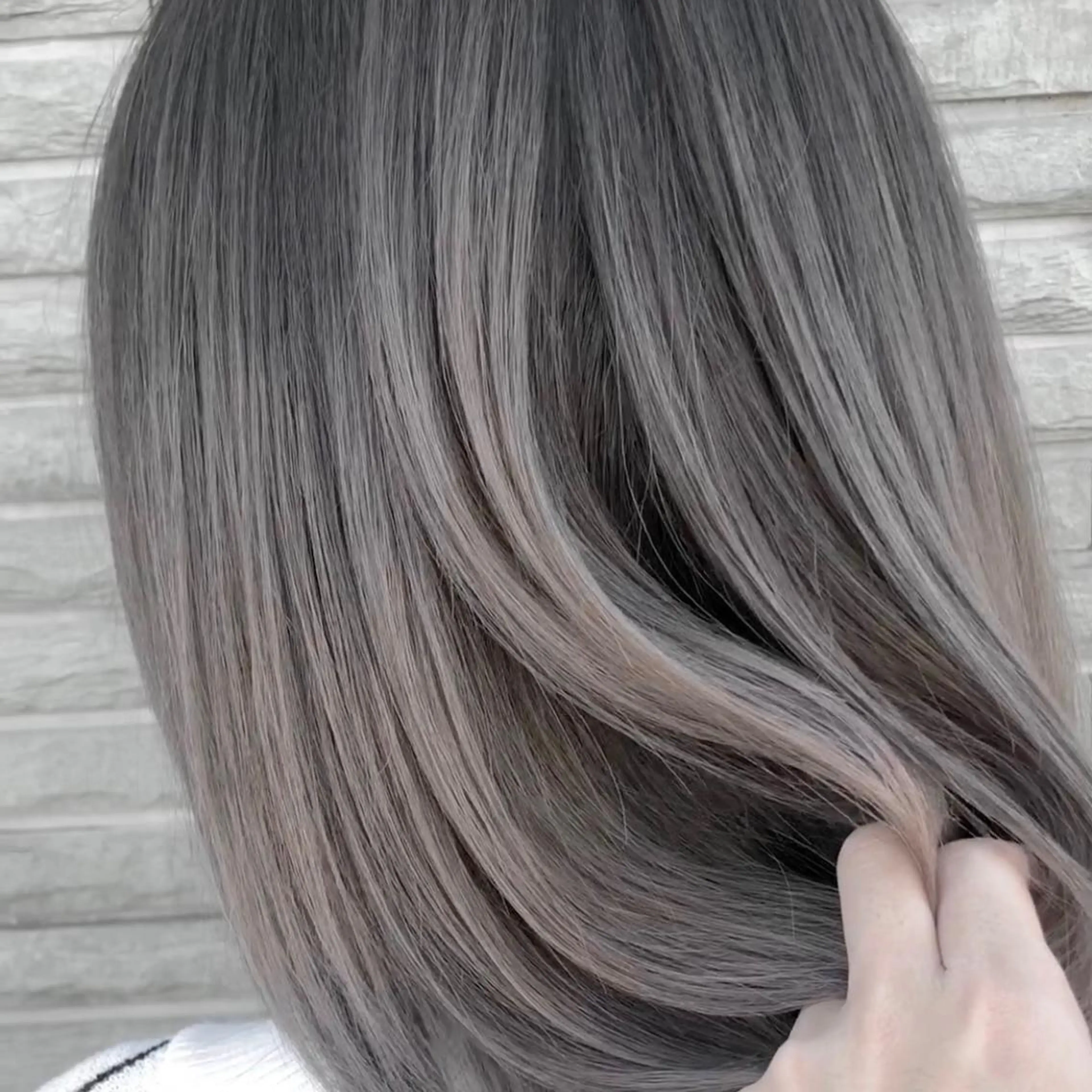 ミディアム カラー バレイヤージュ デザインカラー ハイライトカラー 外国人風カラー ハイライト アンドウ ユウ/ レイヤーカット/韓国のヘアスタイル