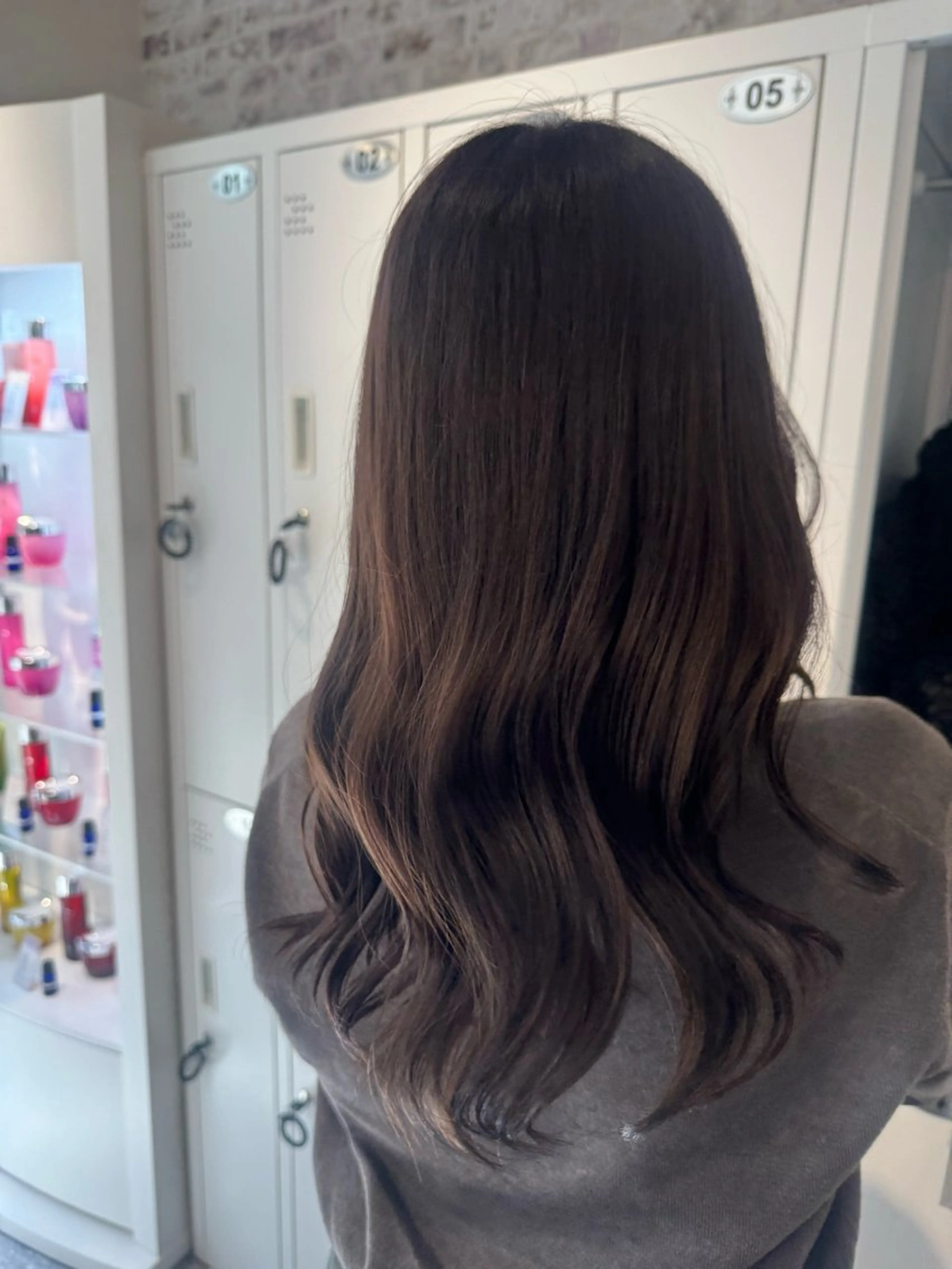 セミロング カラー Ayaka 福岡美容師のヘアスタイル