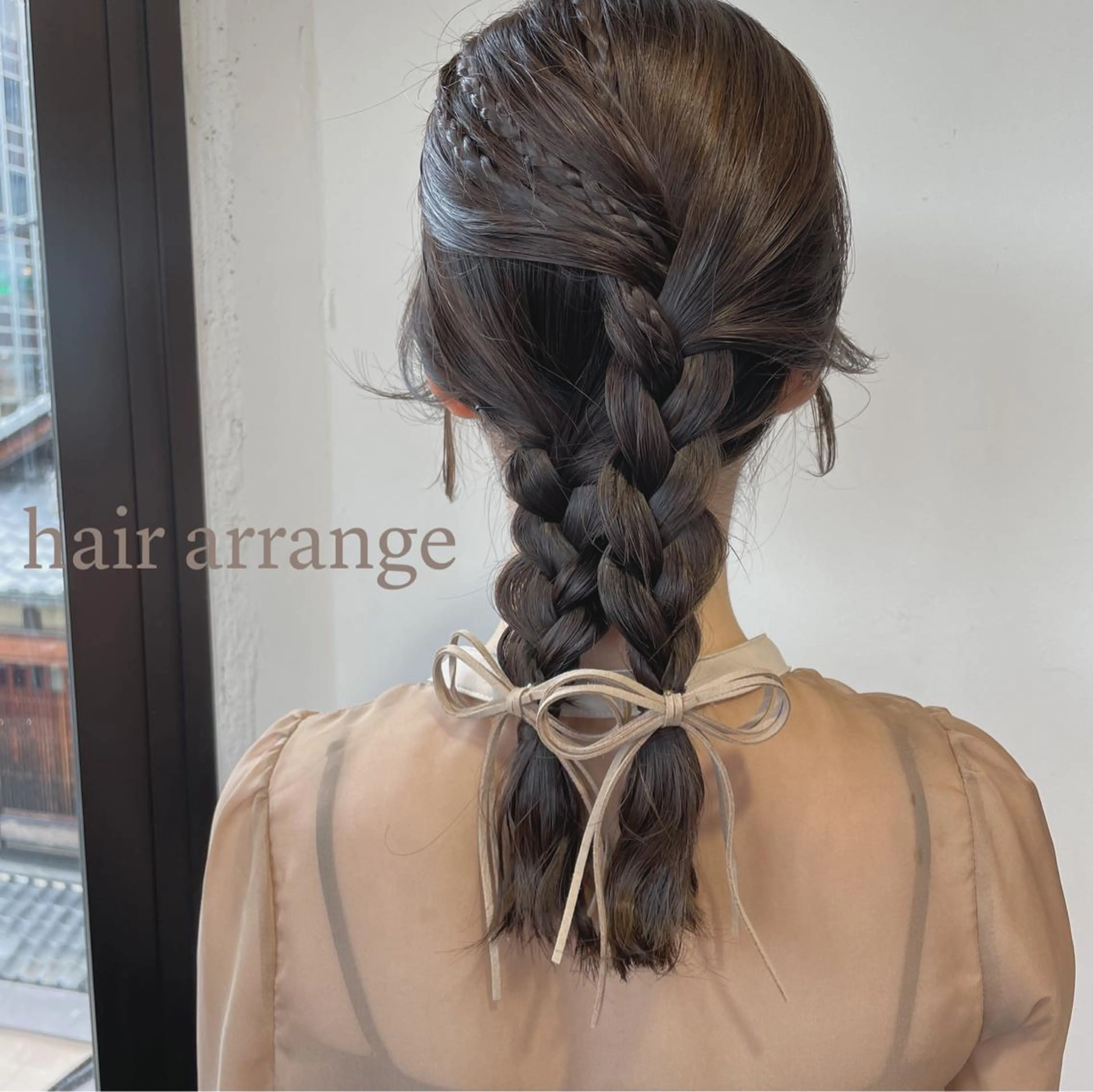 セミロング ヘアアレンジ 似合わせヘア🤍 面田法子のヘアスタイル