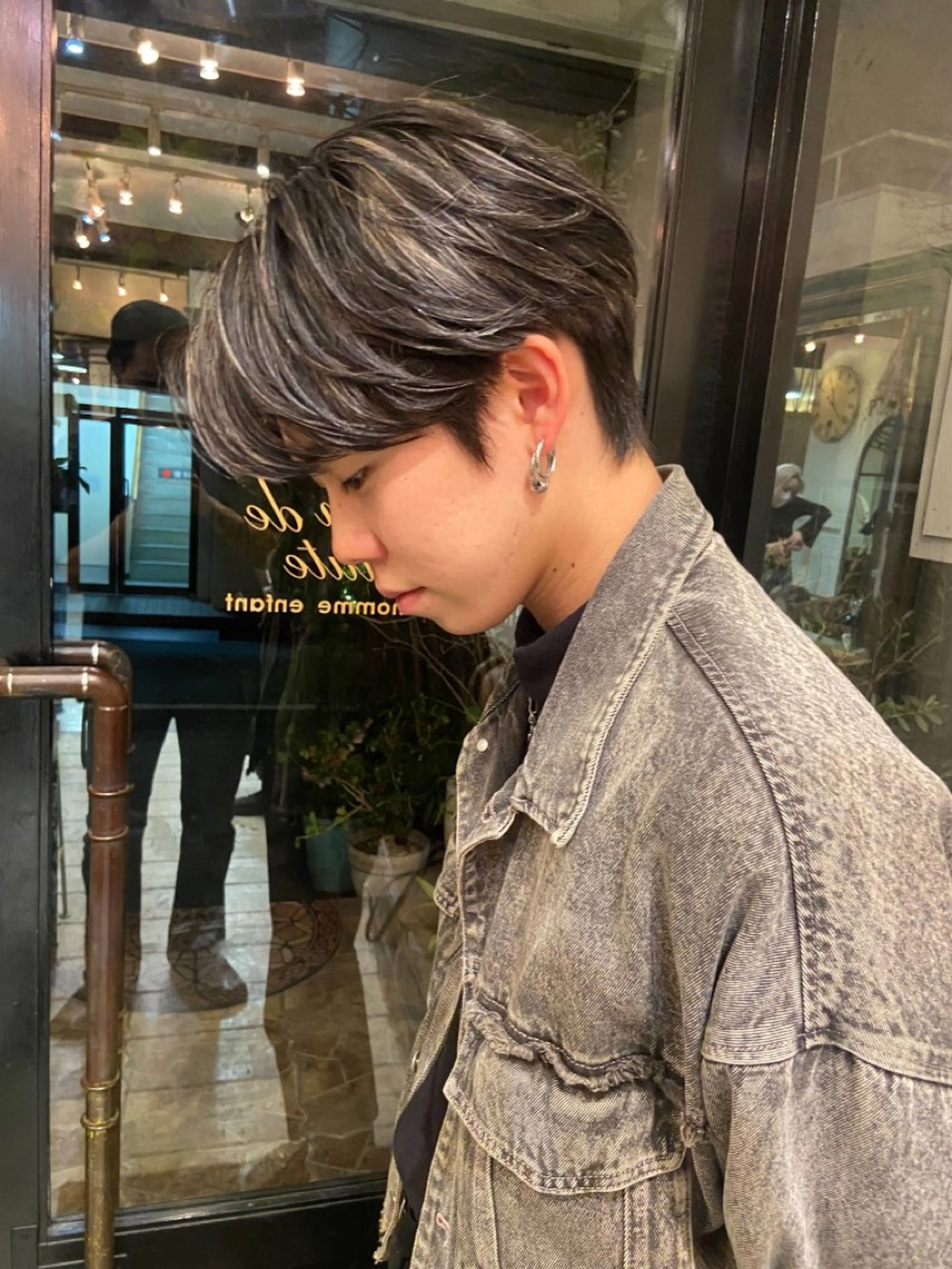 ショート カラー メンズ メンズハイライト ハイライトカラー ハイライト belle   表参道　terrace所属・抜きっぱなしブロンド /ハイトーン/カナタのヘアスタイル