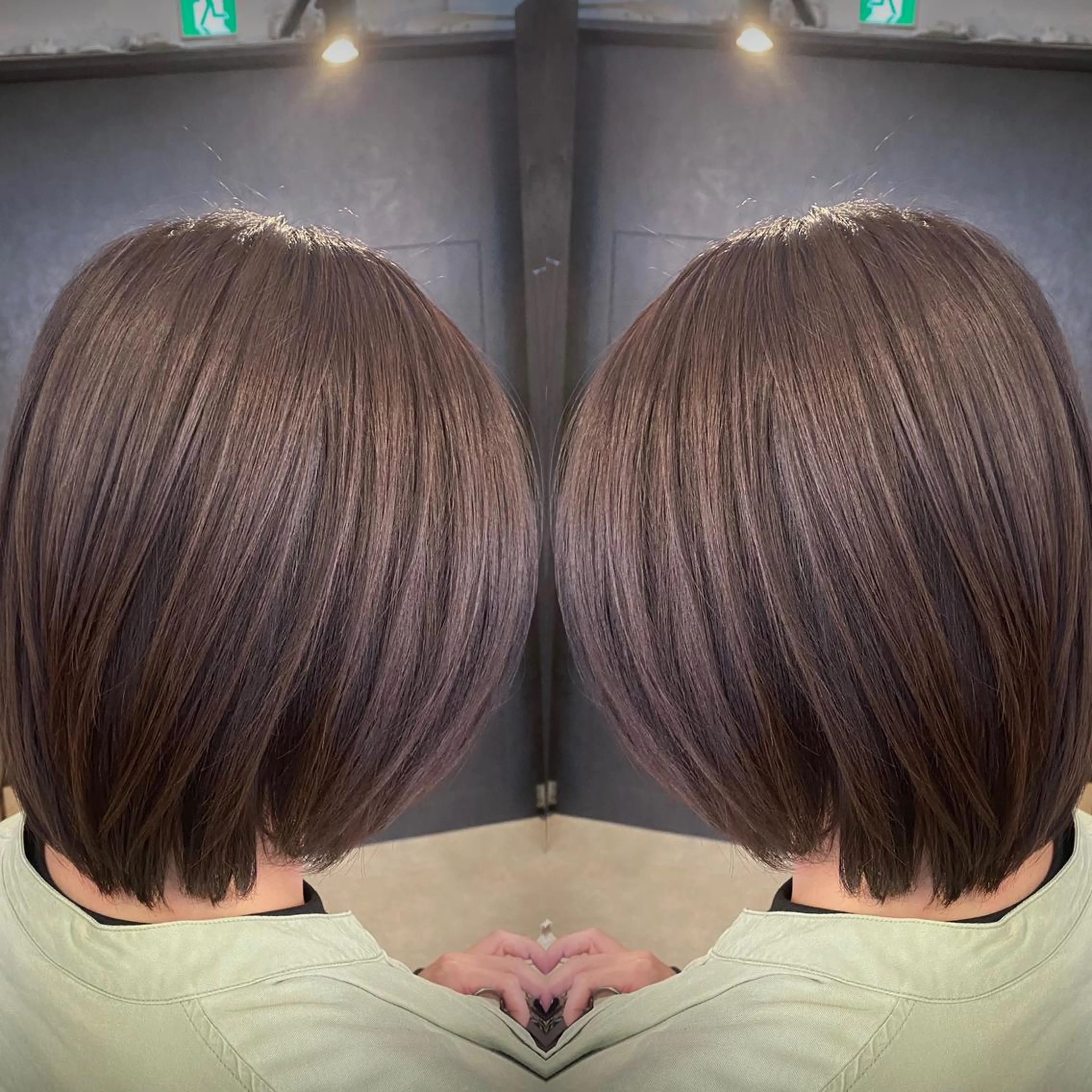 ミディアム カラー カット トリートメント tocca 💜石田愛結💜のヘアスタイル