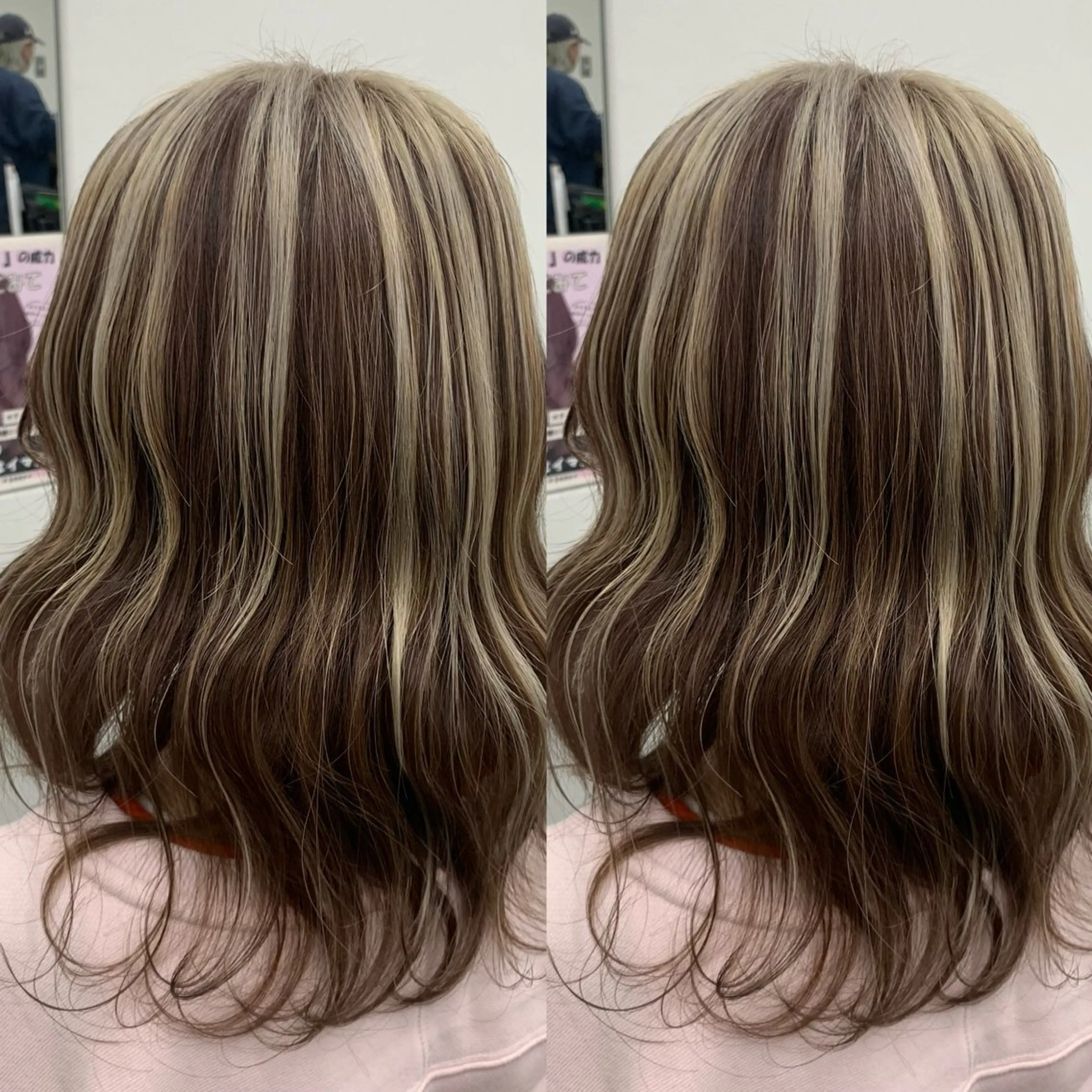 セミロング ブリーチ無しカラー✨ 美鈴のヘアスタイル