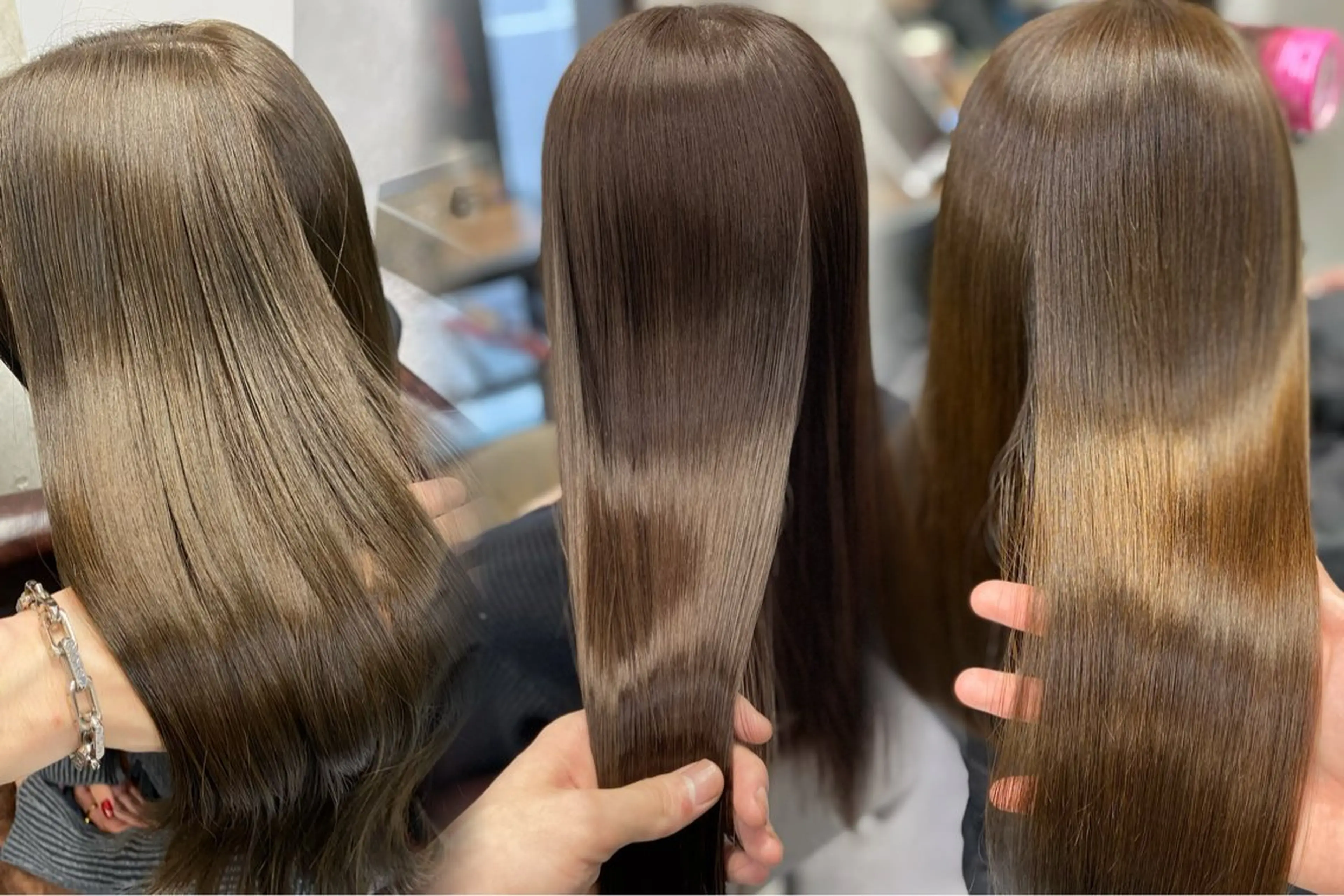 セミロング トリートメント 韓国/ワンホンヘア 髪質改善/MaCoのヘアスタイル