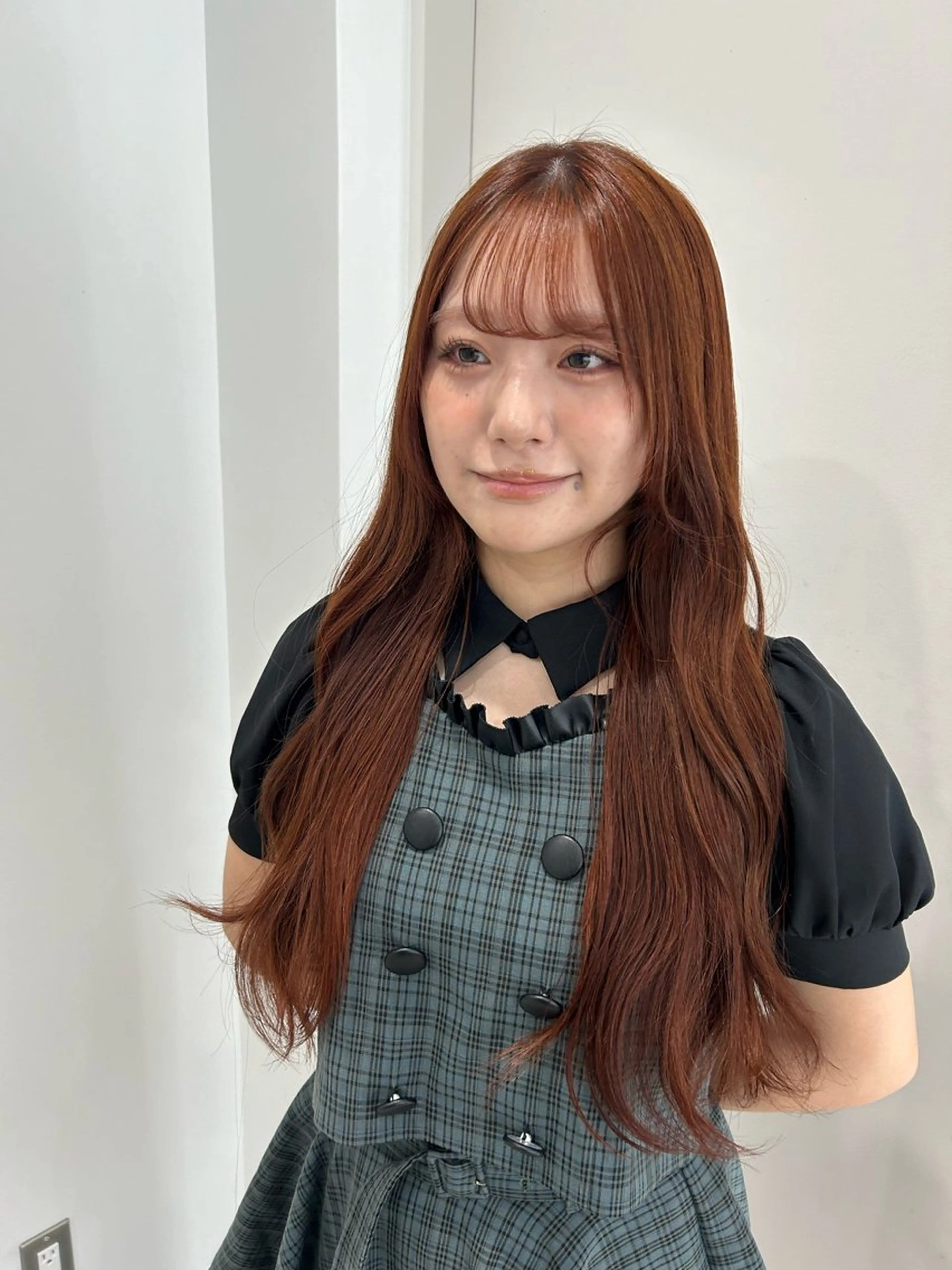 ロング カラー 愛結 暖色カラー🎀🩰のヘアスタイル