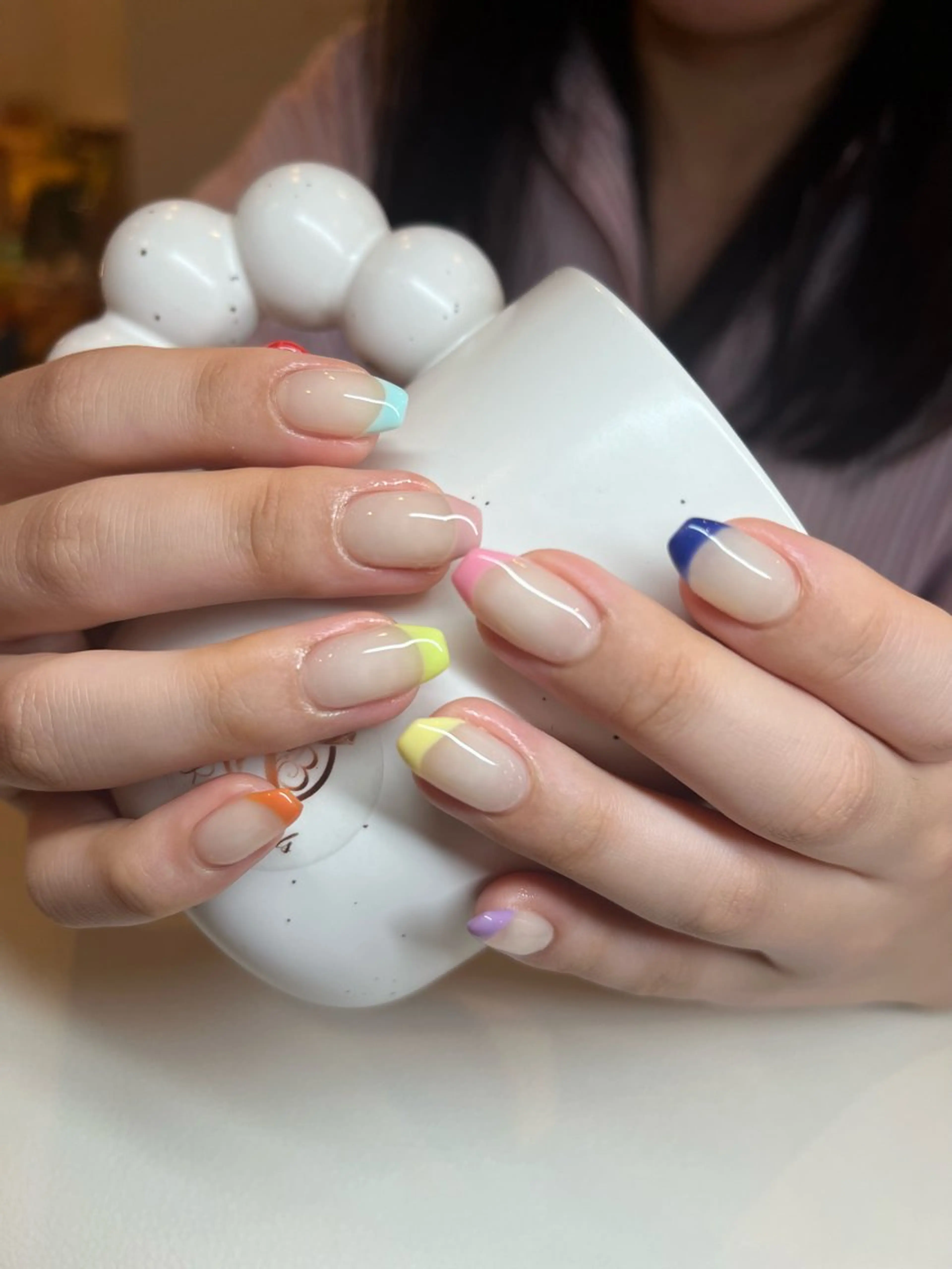 ネイル グラデーション キラキラネイル ピンク 春ネイル ワンホンネイル ハンドネイル RUBY Nail 日暮里店のネイルデザイン