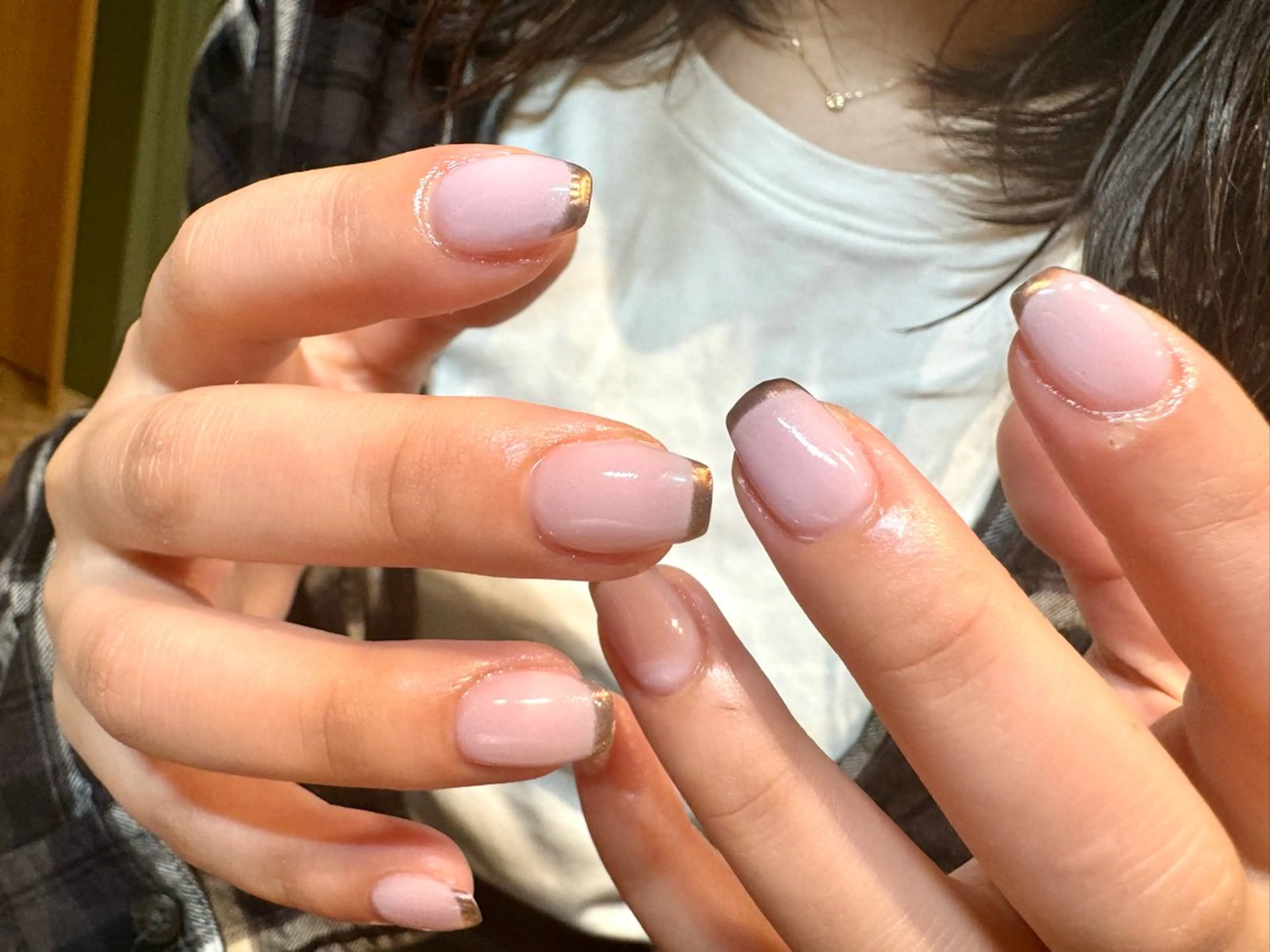 ネイル フレンチネイル ミラーネイル tsumeasobi所属・tsumeasobi 🪬macoのネイルデザイン