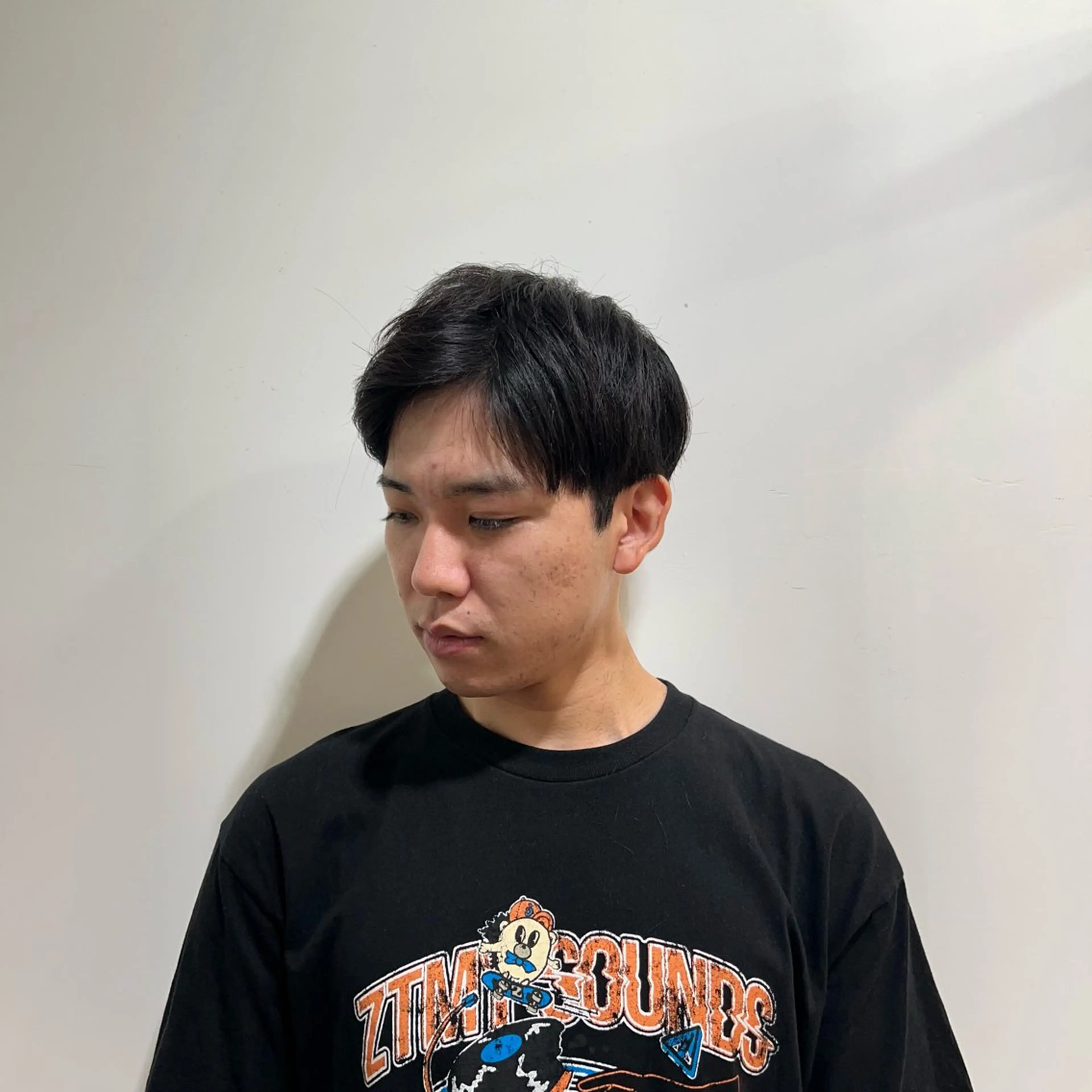 メンズ ワタナベ モカ🦢ダブルカラーのヘアスタイル