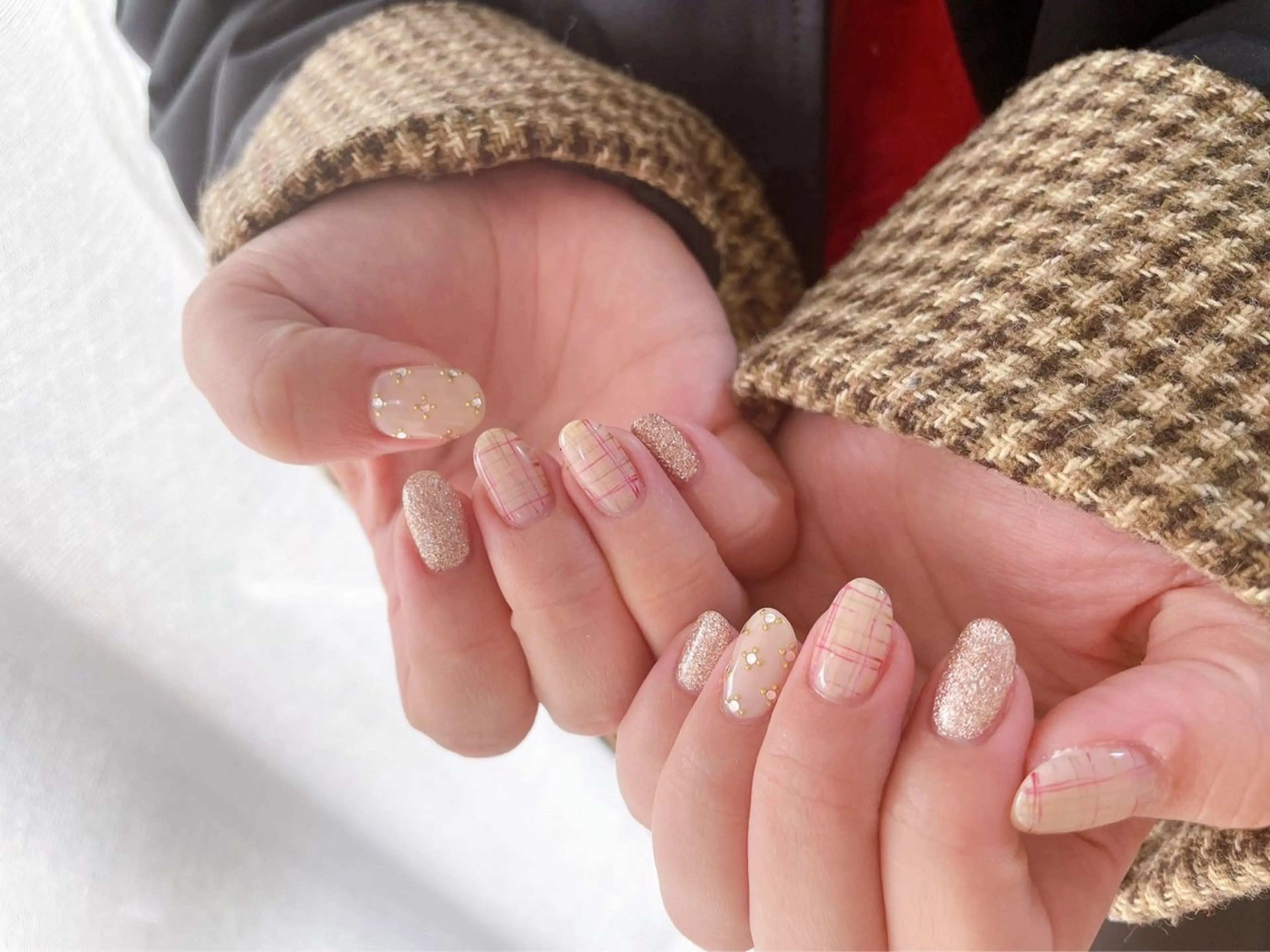 ネイル ジェルネイル キラキラネイル 韓国ネイル メンズネイル パラジェル kiki nail たまプラーザのネイルデザイン