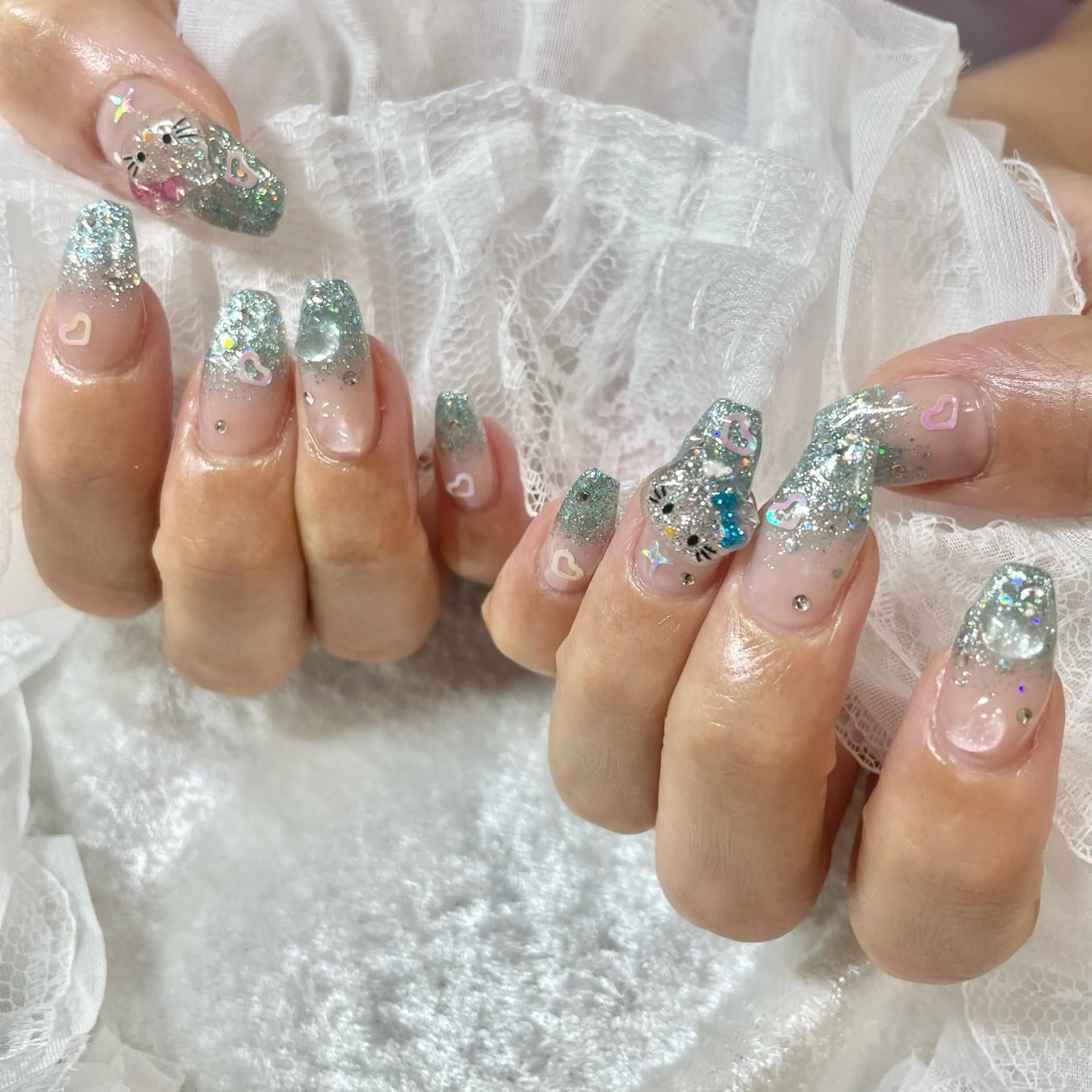 ネイル 韓国ネイル 夏ネイル ワンホンネイル ハンドネイル フットネイル 🎀AYAKO 🎀中韓ネイルのネイルデザイン