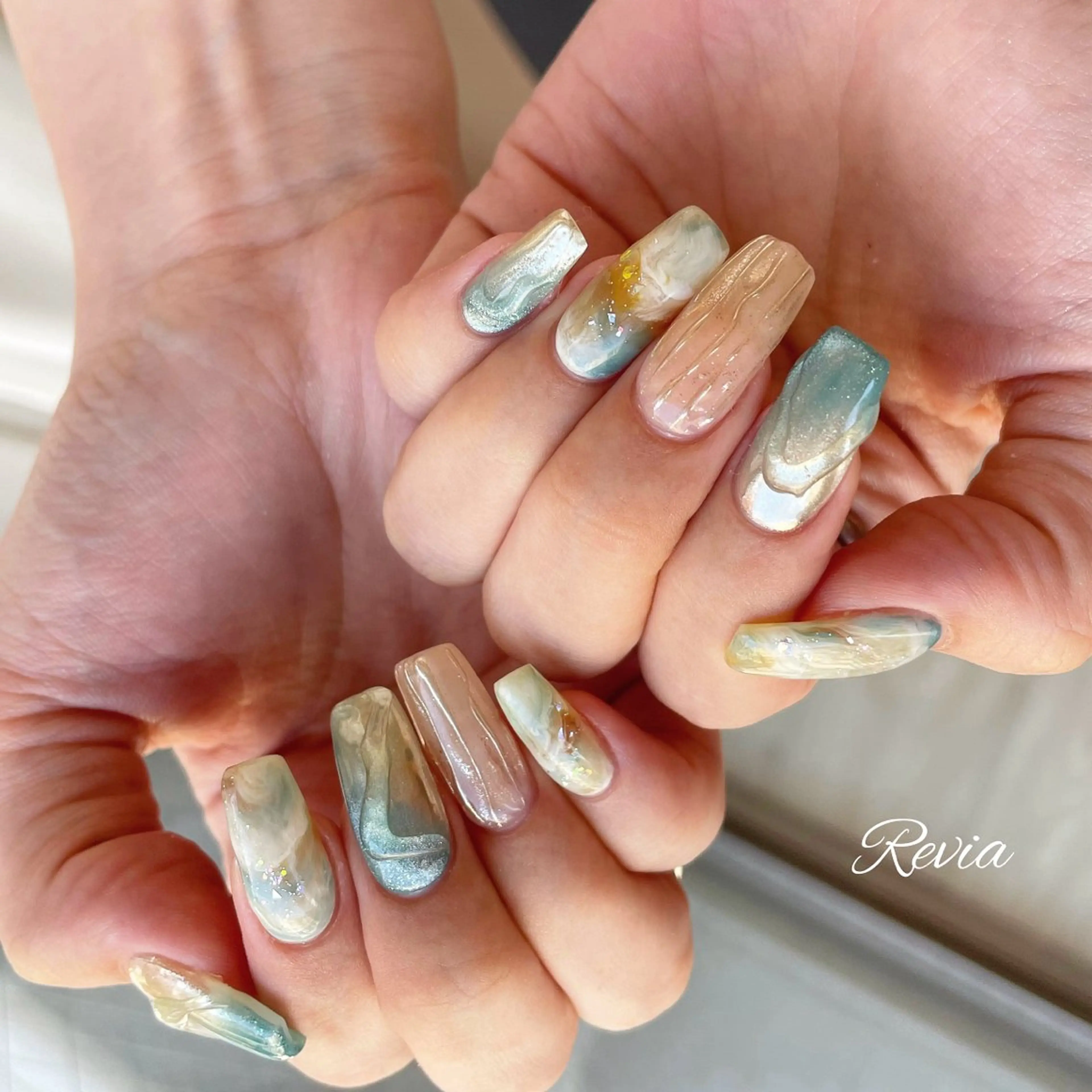 ネイル ハンドネイル revia所属・ERI Nailistのネイルデザイン