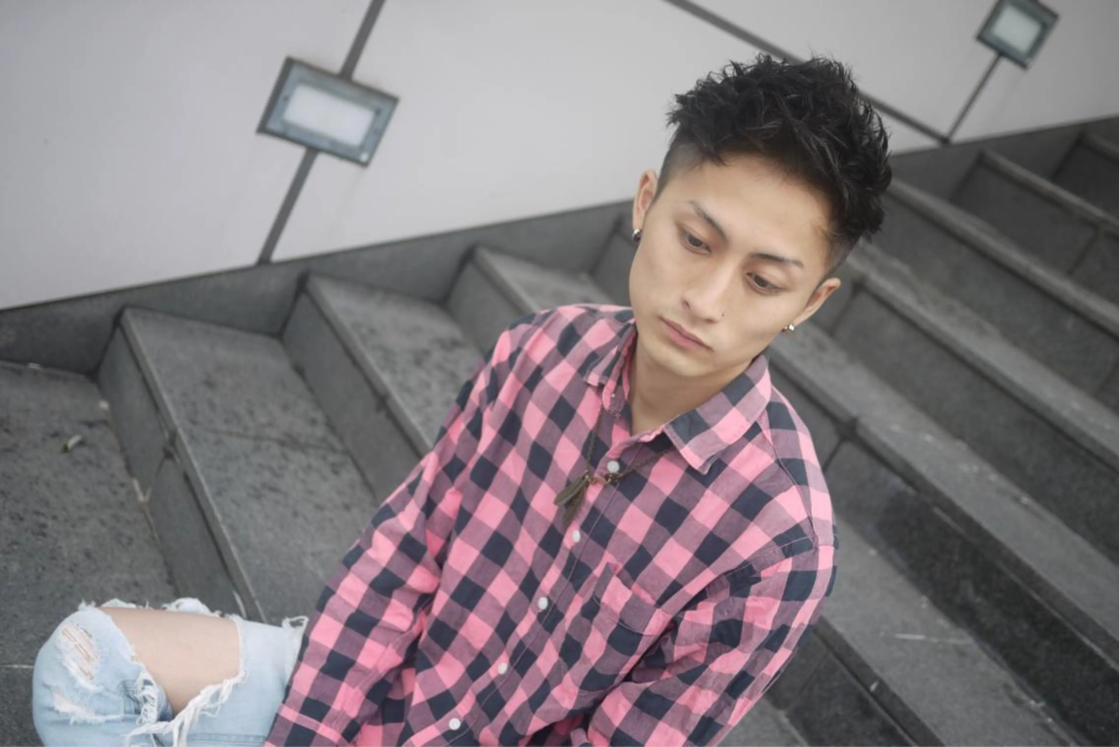 ショート メンズ 【guild】眞島 縮毛矯正のヘアスタイル