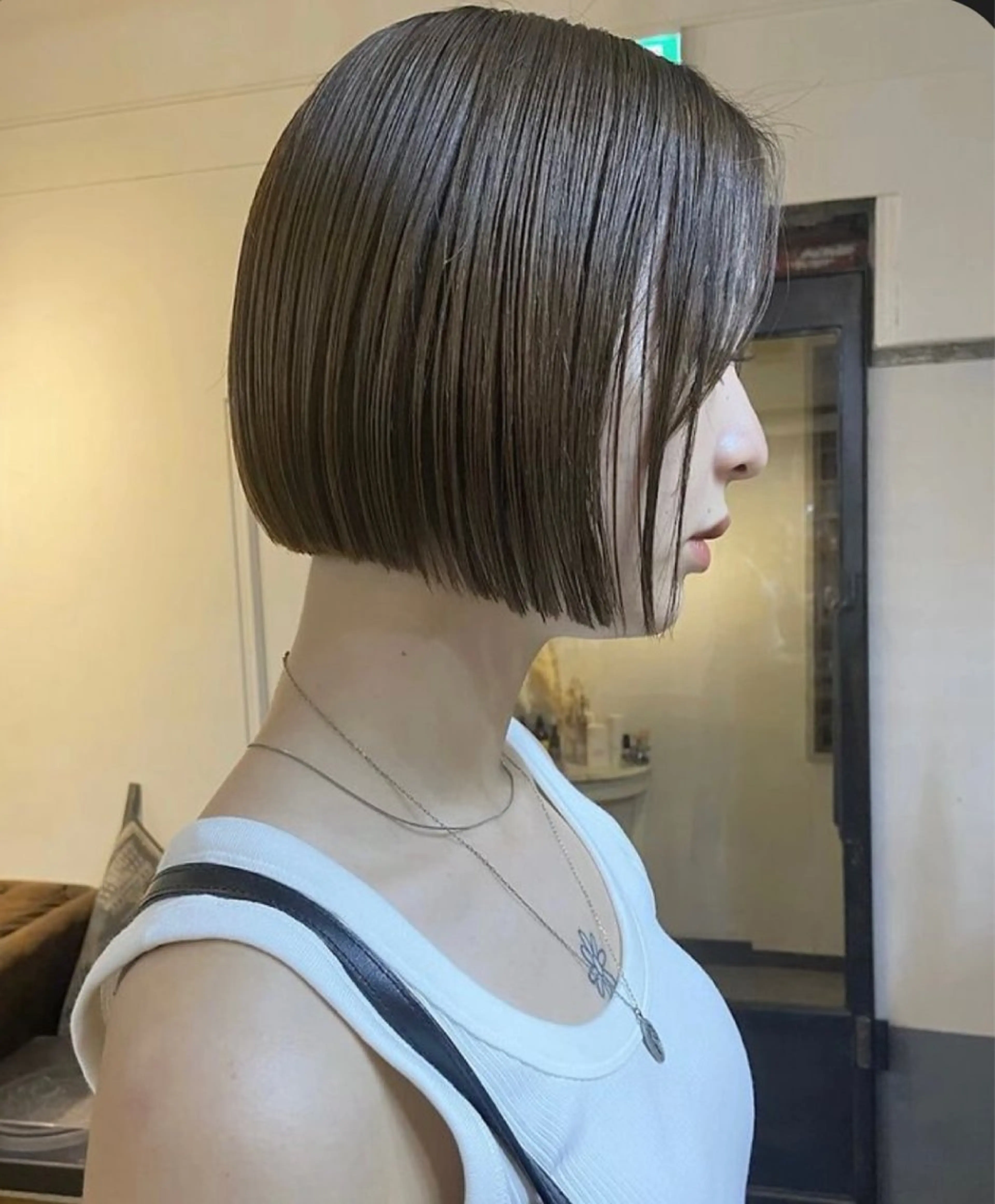 ミディアム ボブ カット ブリーチなし/透明感 /ショート/大世のヘアスタイル