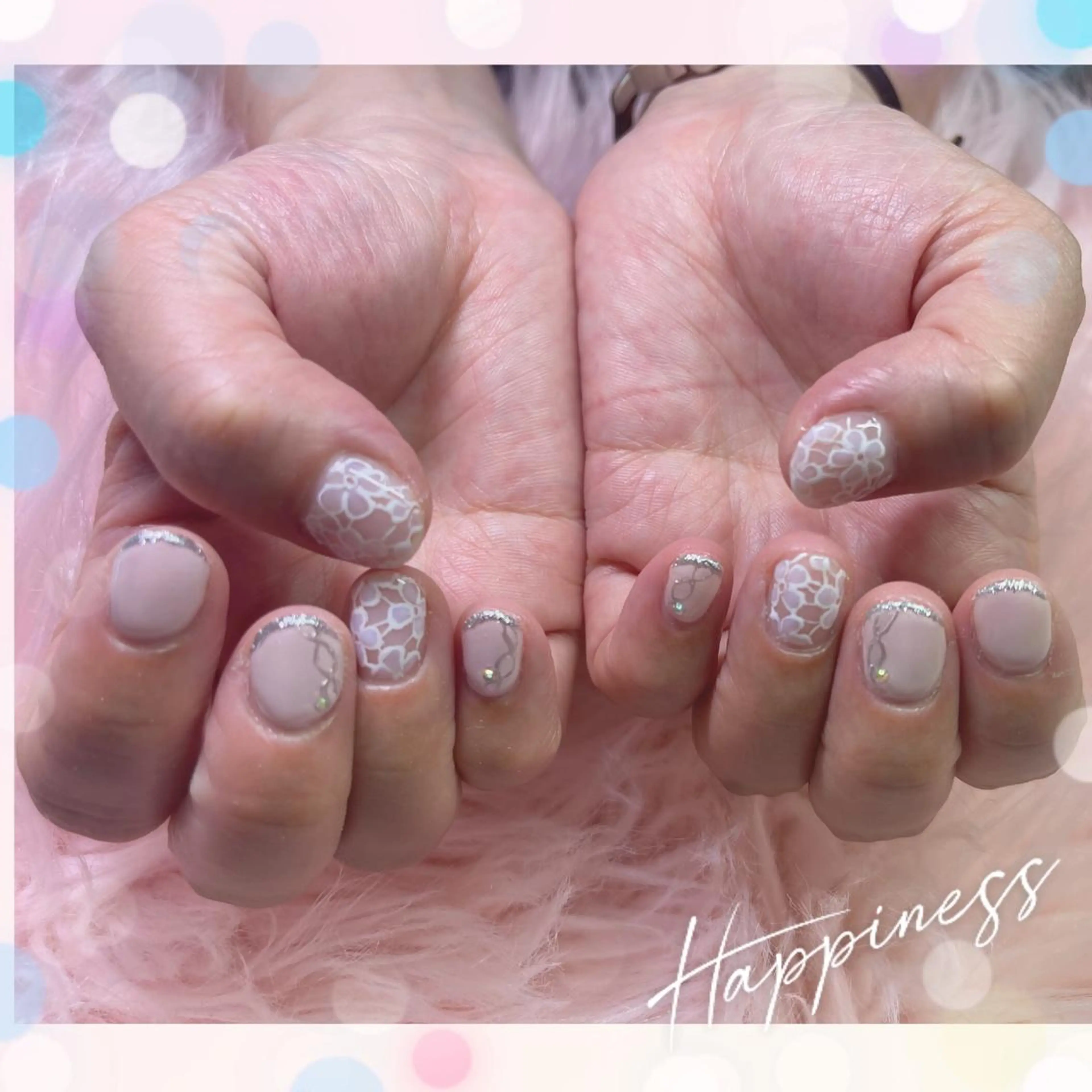 ネイル レース ネイルサロンキュアイスト所属・キュアイスト アコパラジェル調布のネイルデザイン