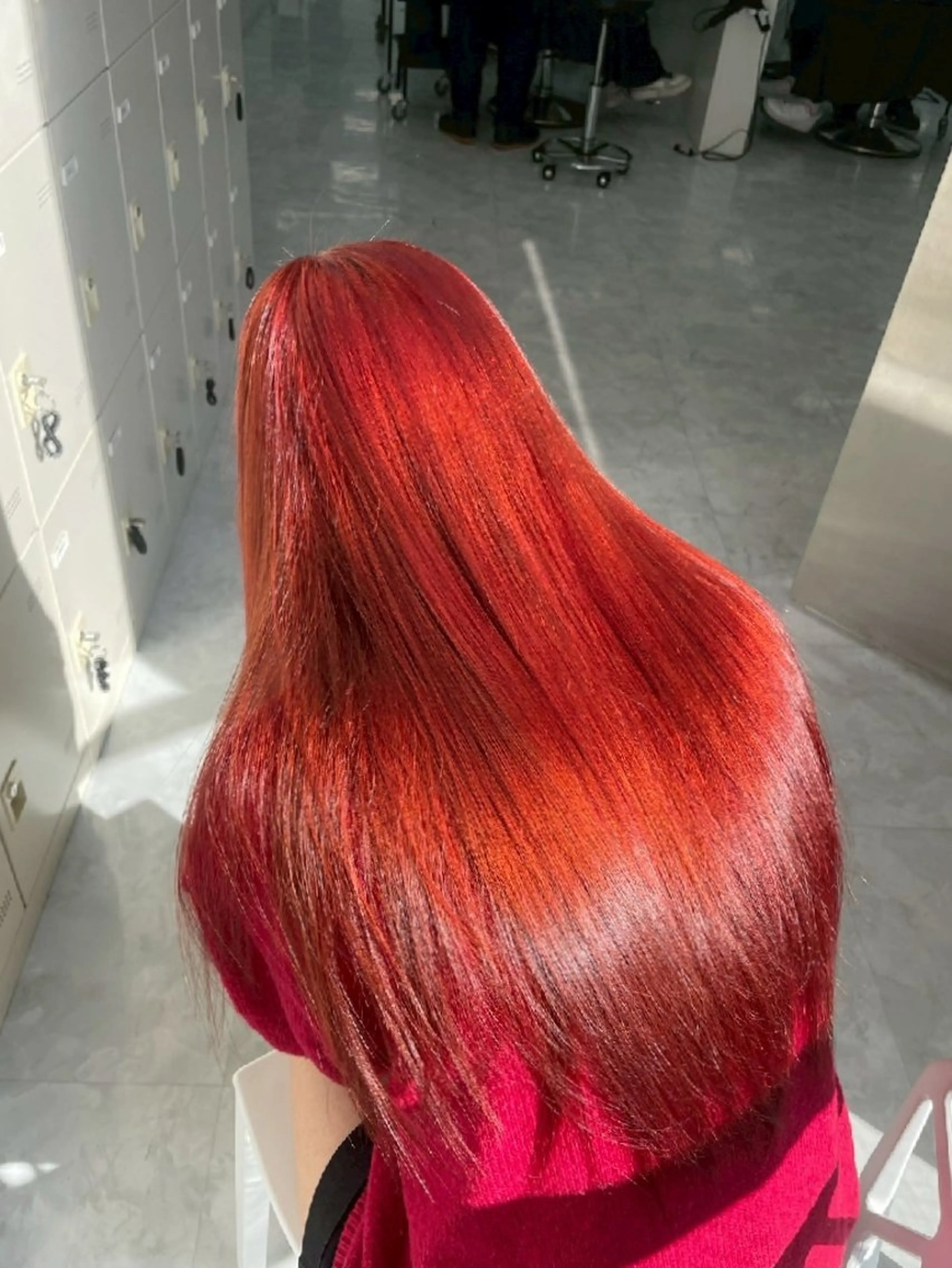 カラー ブリーチ ケアブリーチ ブリーチなしカラー 髪質改善 🍒renka🍒 ボブ/ショート/暖色のヘアスタイル