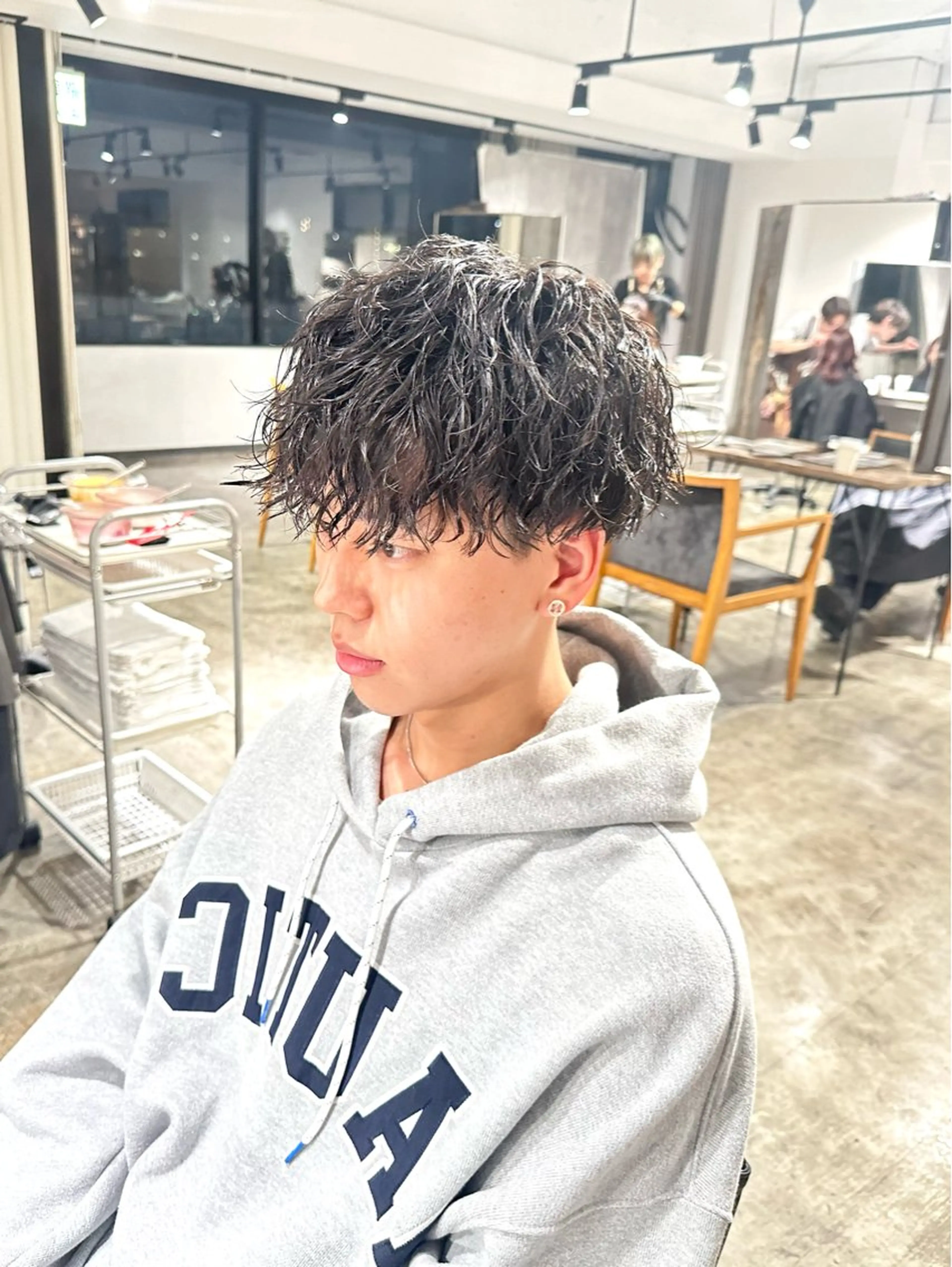 メンズ マッシュ メンズパーマ カット ヘアカラー パーマ トリートメント 骨格補正施術/メンズ 専門美容師/YUYAのヘアスタイル