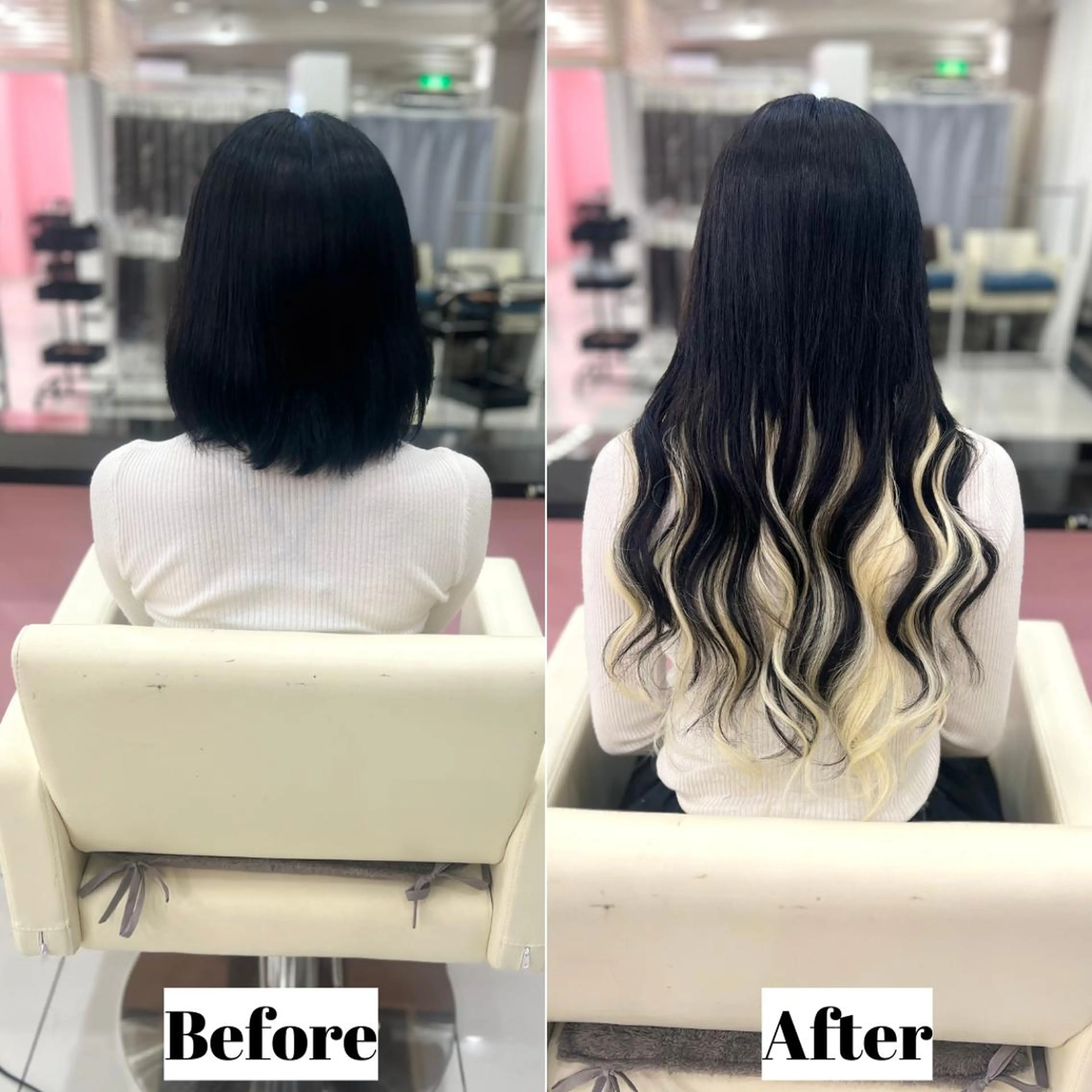 ロング シールエクステ エクステ SEASON 大阪梅田駅徒歩7分のヘアスタイル