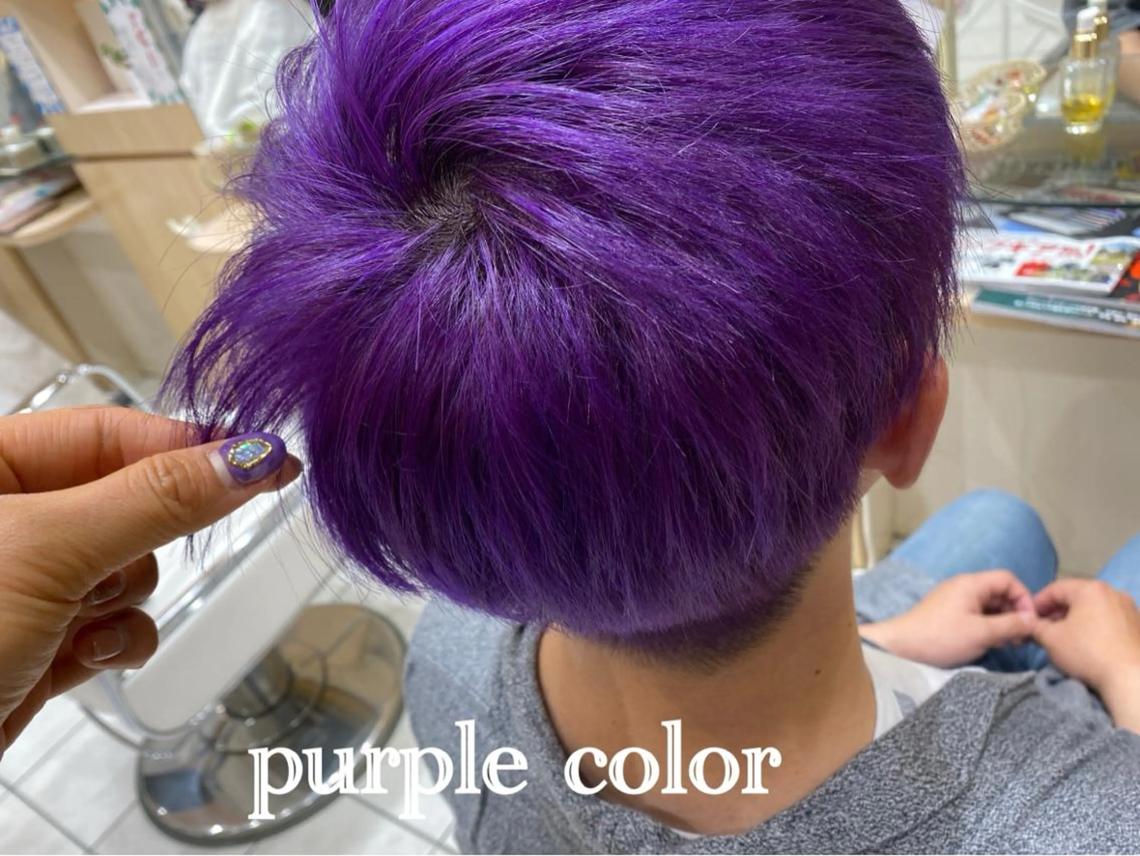 ショート カラー メンズ メンズハイライト 学生（メンズ向け） アッシュ ハイライトカラー イルミナカラー Airs warm南浦和店所属・N.取扱いサロン🌼 Airswarm小林のヘアスタイル