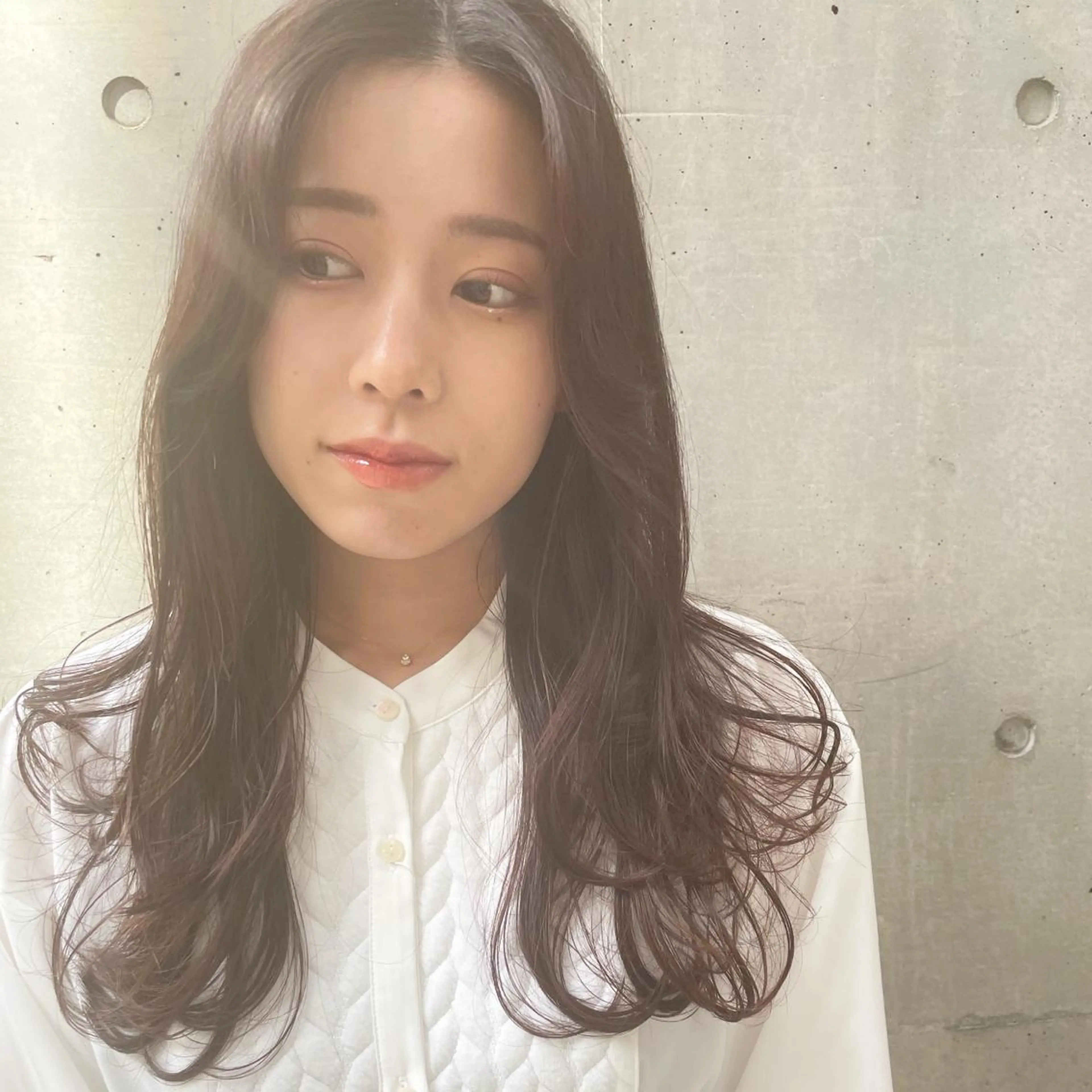 ロング カラー 伸ばしかけ ロング One By The Ect所属・ショート/脱白髪染め ☆宇﨑悠実のヘアスタイル