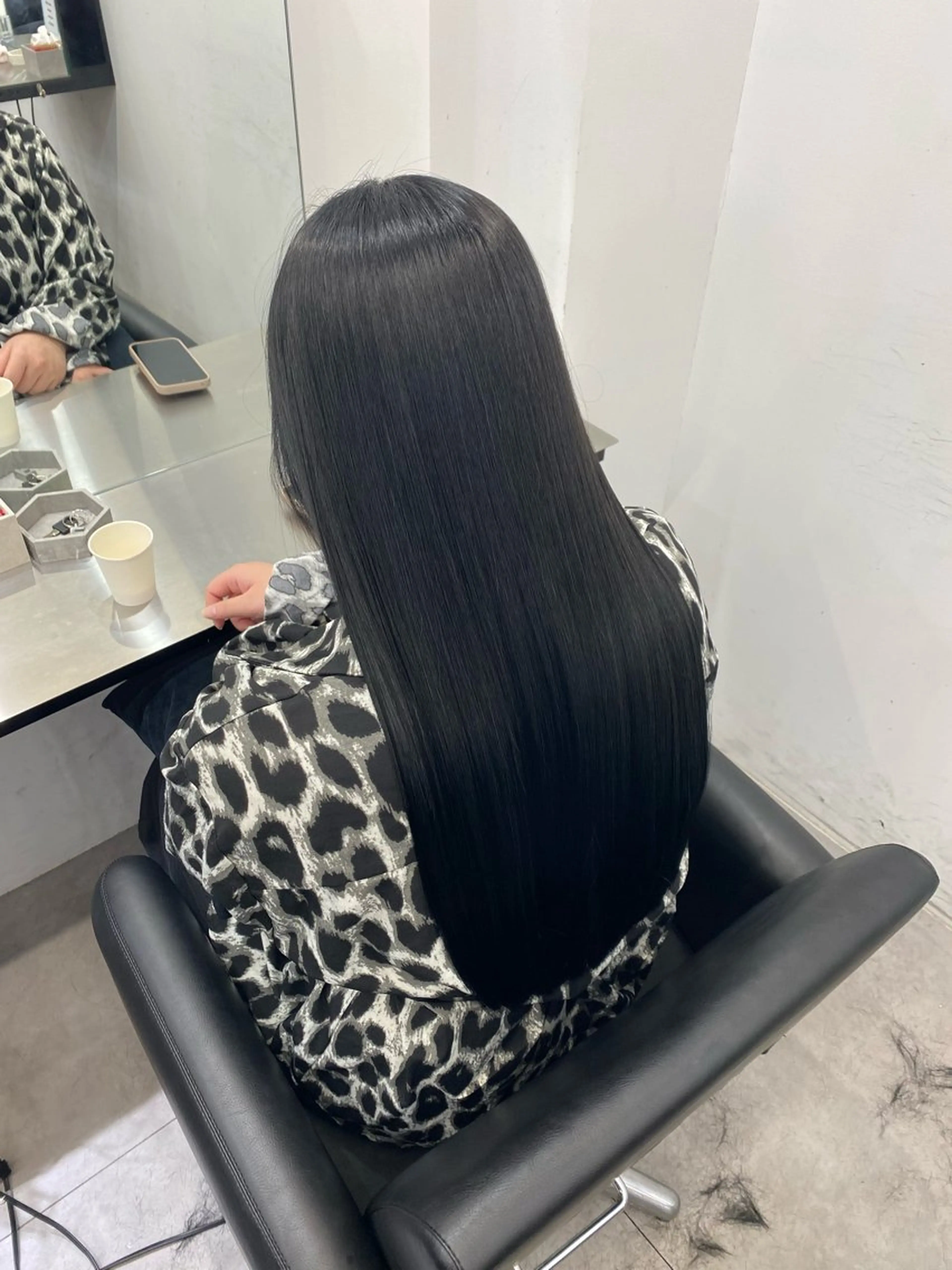 ロング カット ヘアカラー 縮毛矯正 トリートメント 艶髪/縮毛矯正/ Core mikuaのヘアスタイル