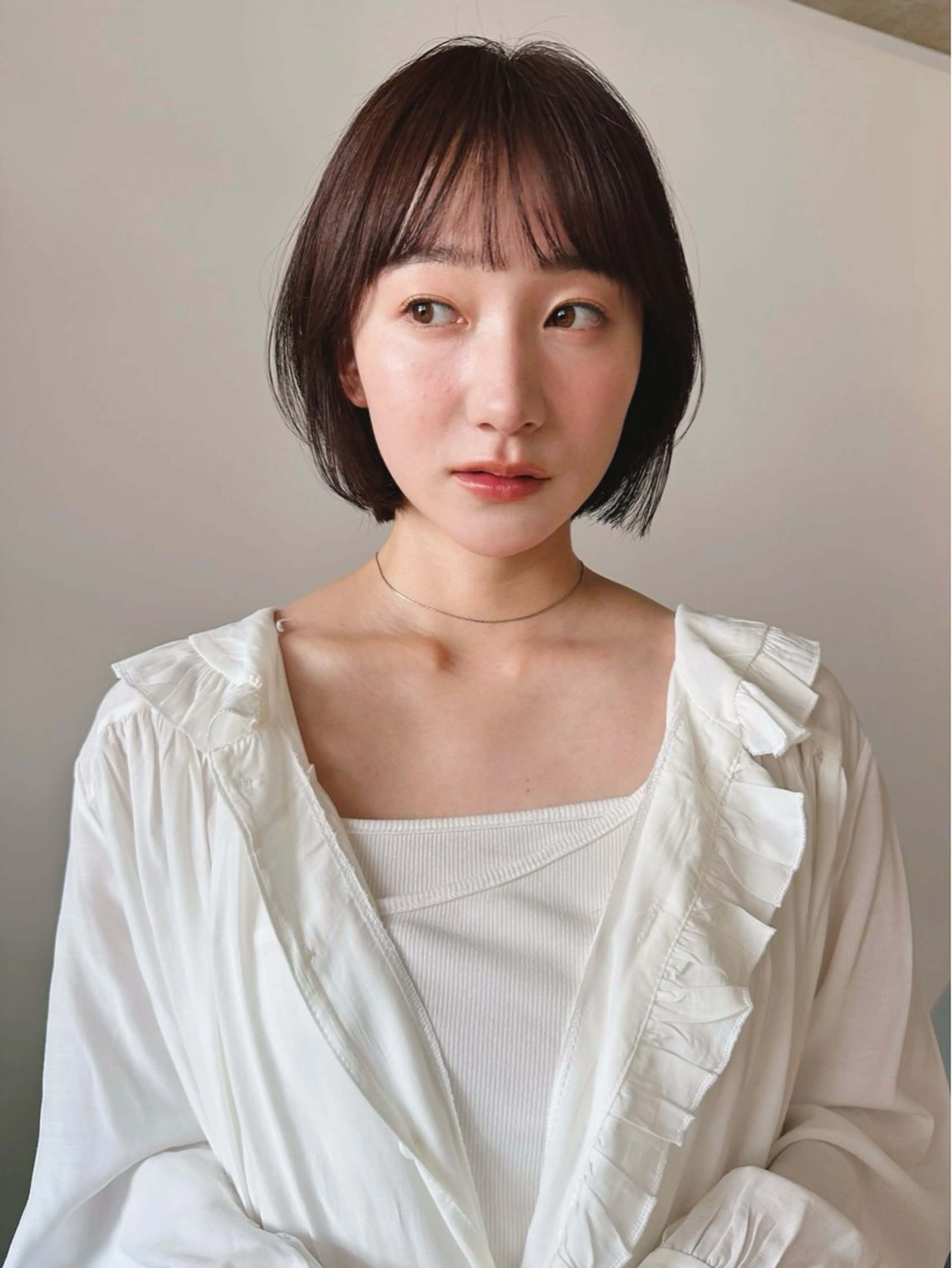 ショート カラー パーマ 🫧小顔×似合わせ× 透明感カラー🫧のヘアスタイル