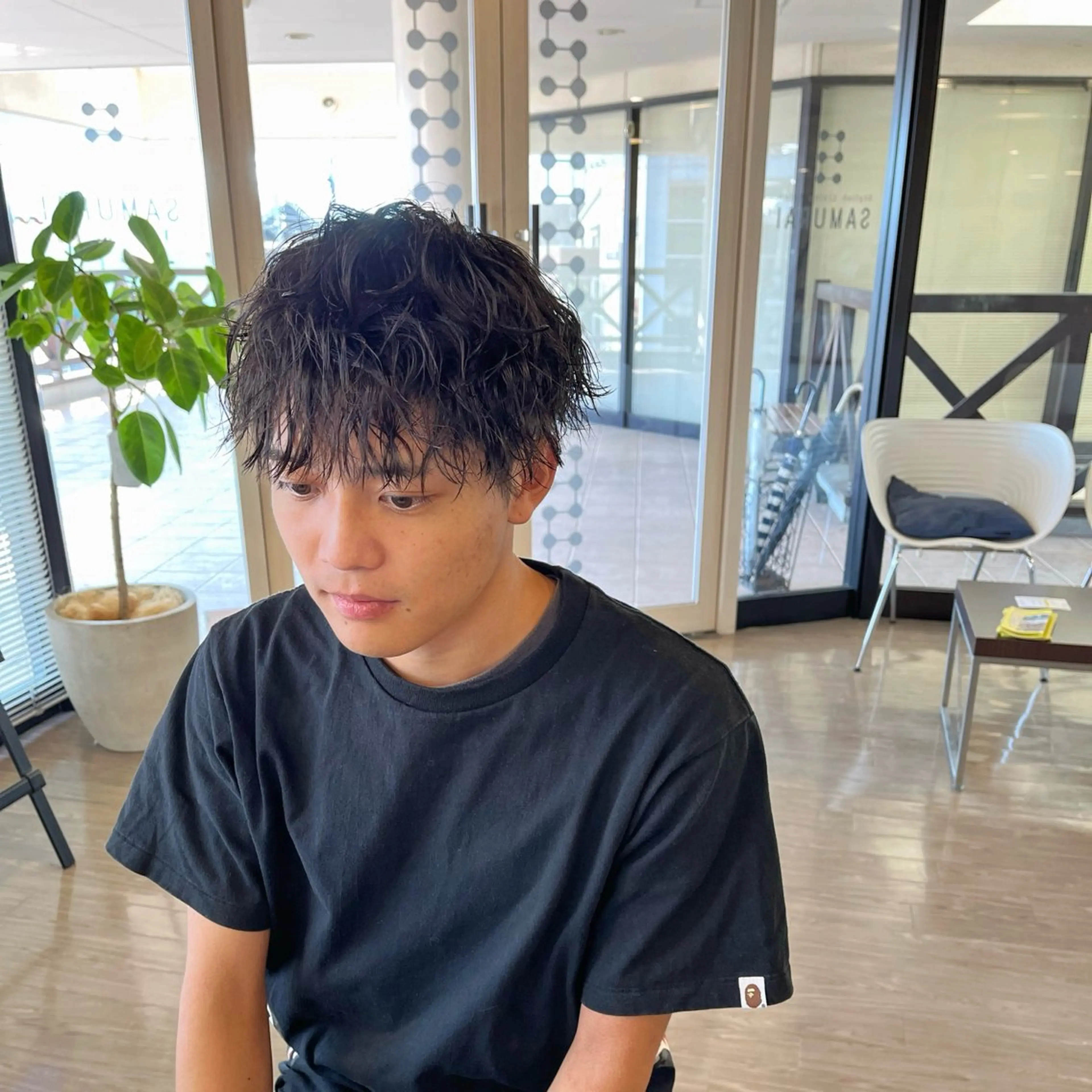 ショート パーマ メンズ カット パーマ トリートメント TORAYA所属・メンズカット/ hattoriのヘアスタイル