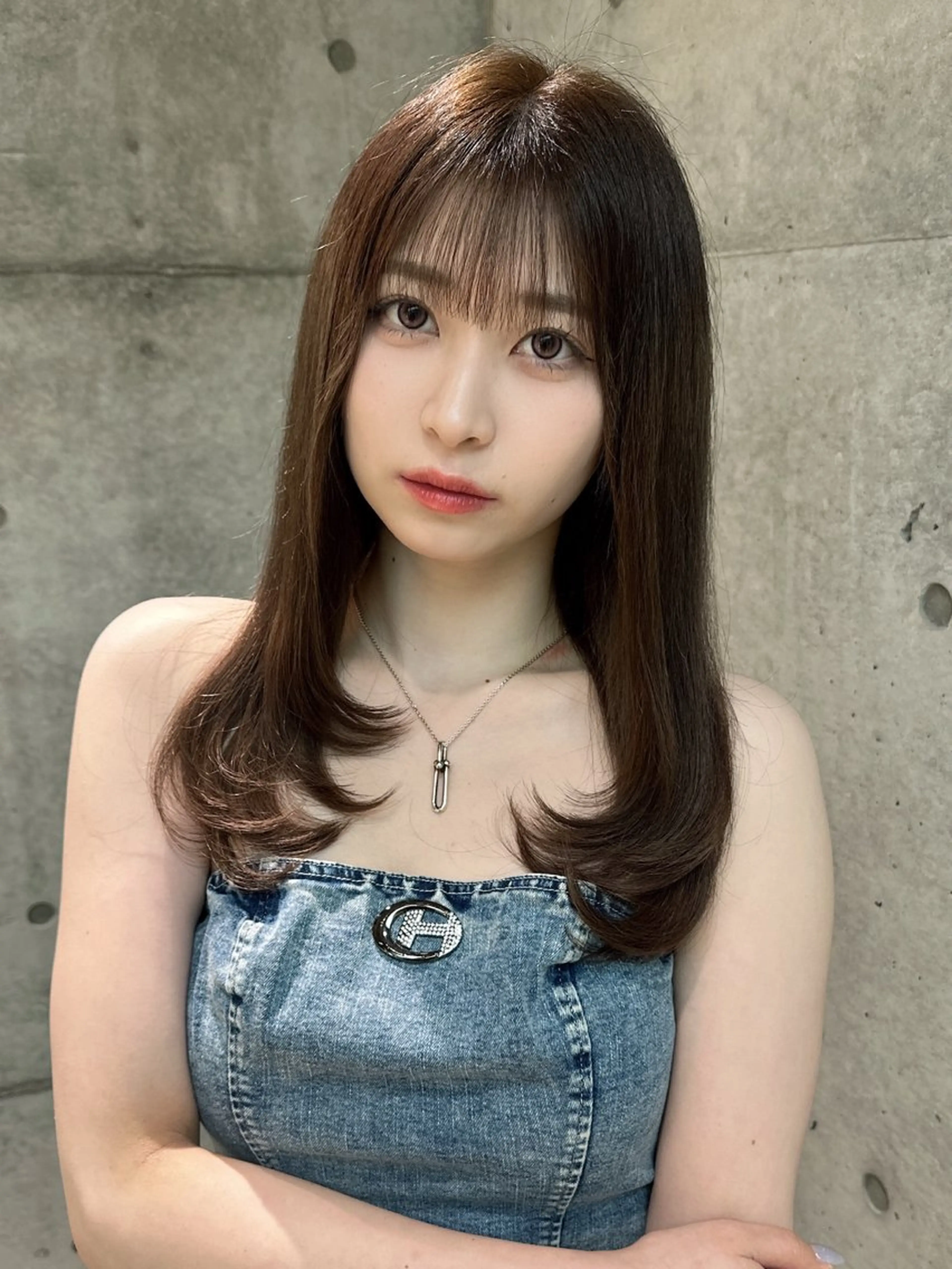 ミディアム カラー ヘアカラー トリートメント 💎髪質改善💎 LondMeliaのヘアスタイル