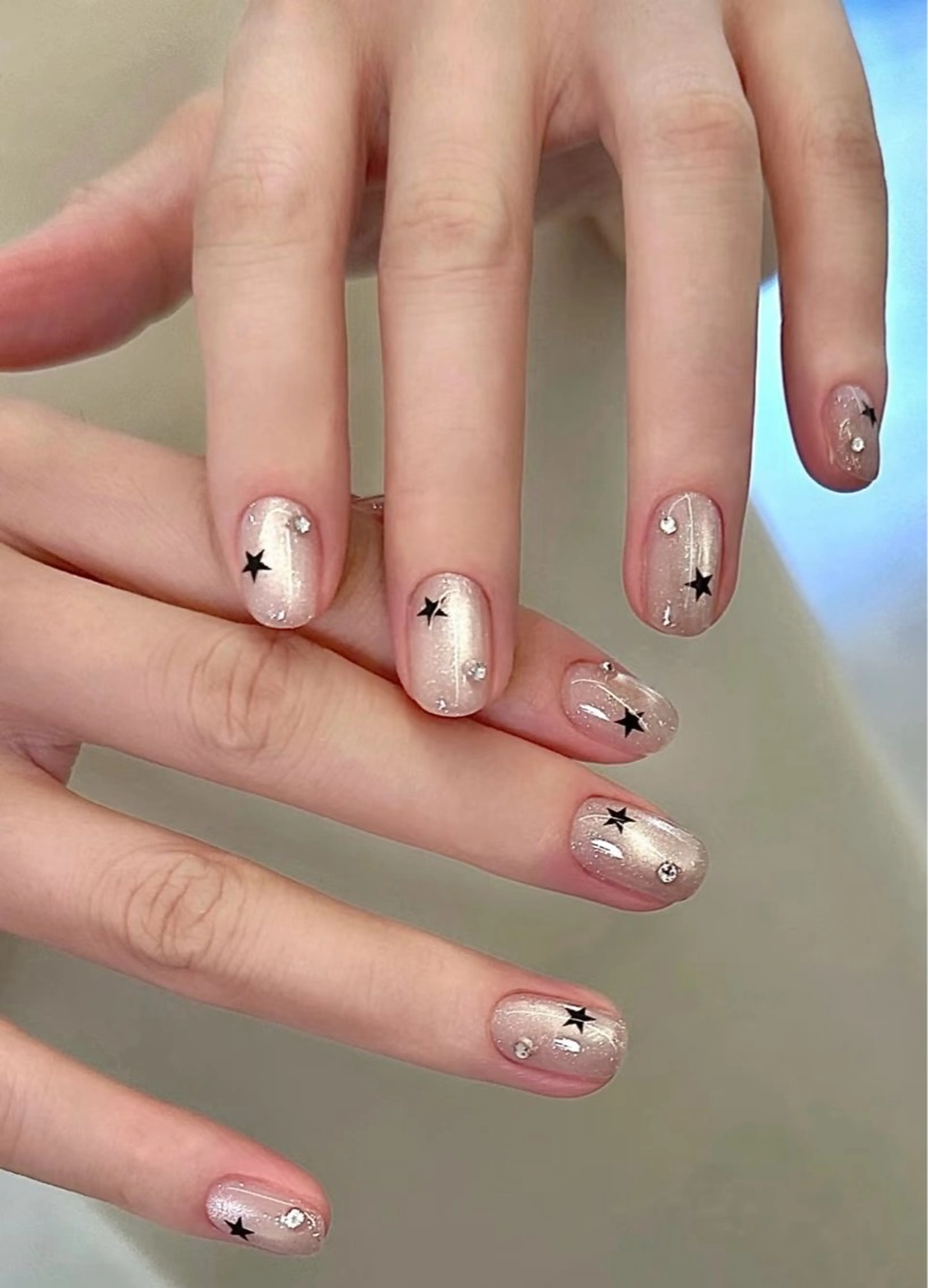 ネイル アートネイル チークネイル 長さ出し マグネットネイル 持ち込み ハンドネイル 長出し専門店🎀 HARO💕Nailのネイルデザイン