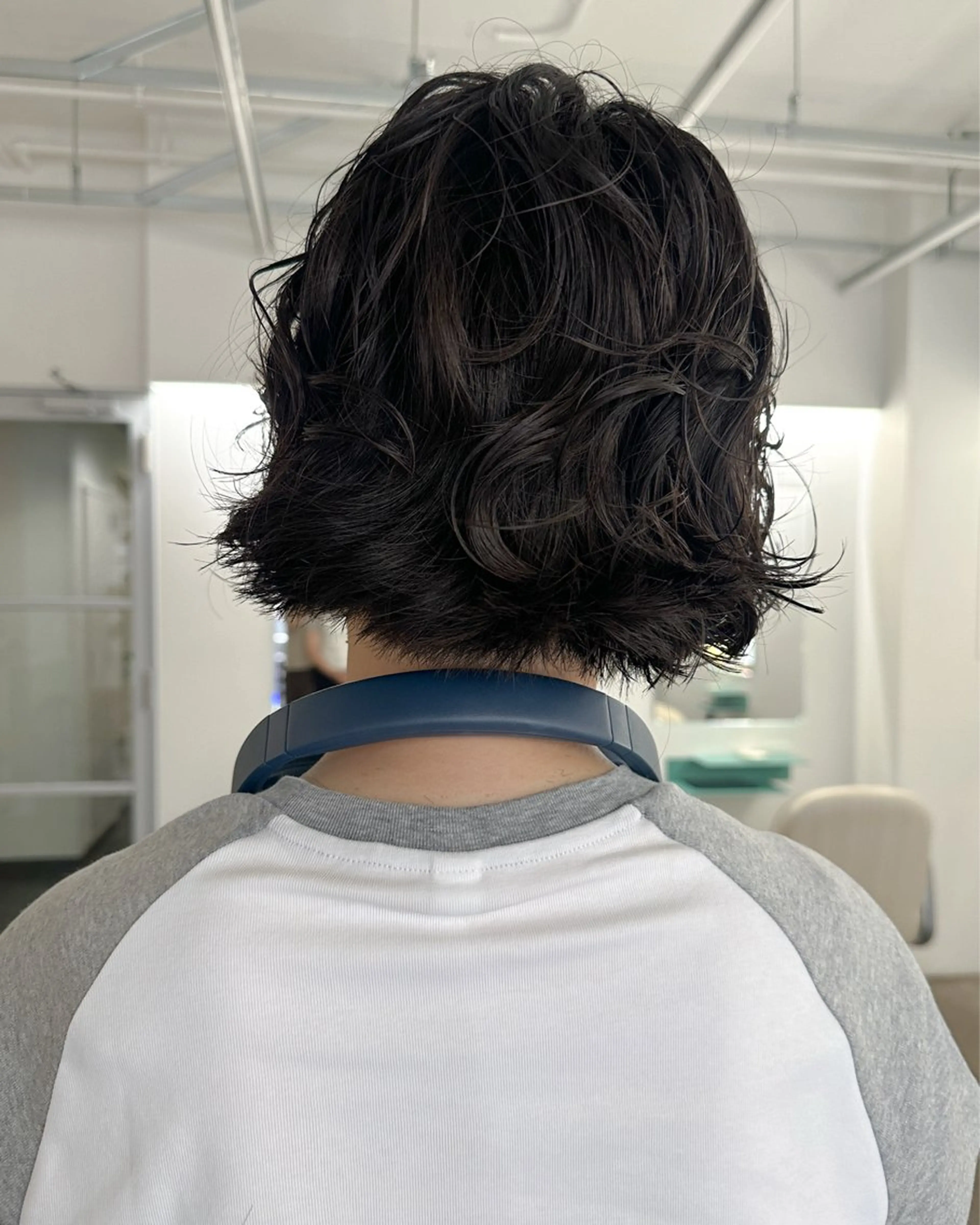 ショート カラー パーマ カット ヘアカラー パーマ ボブ/レイヤー/ケア パーマ/リュウタのヘアスタイル