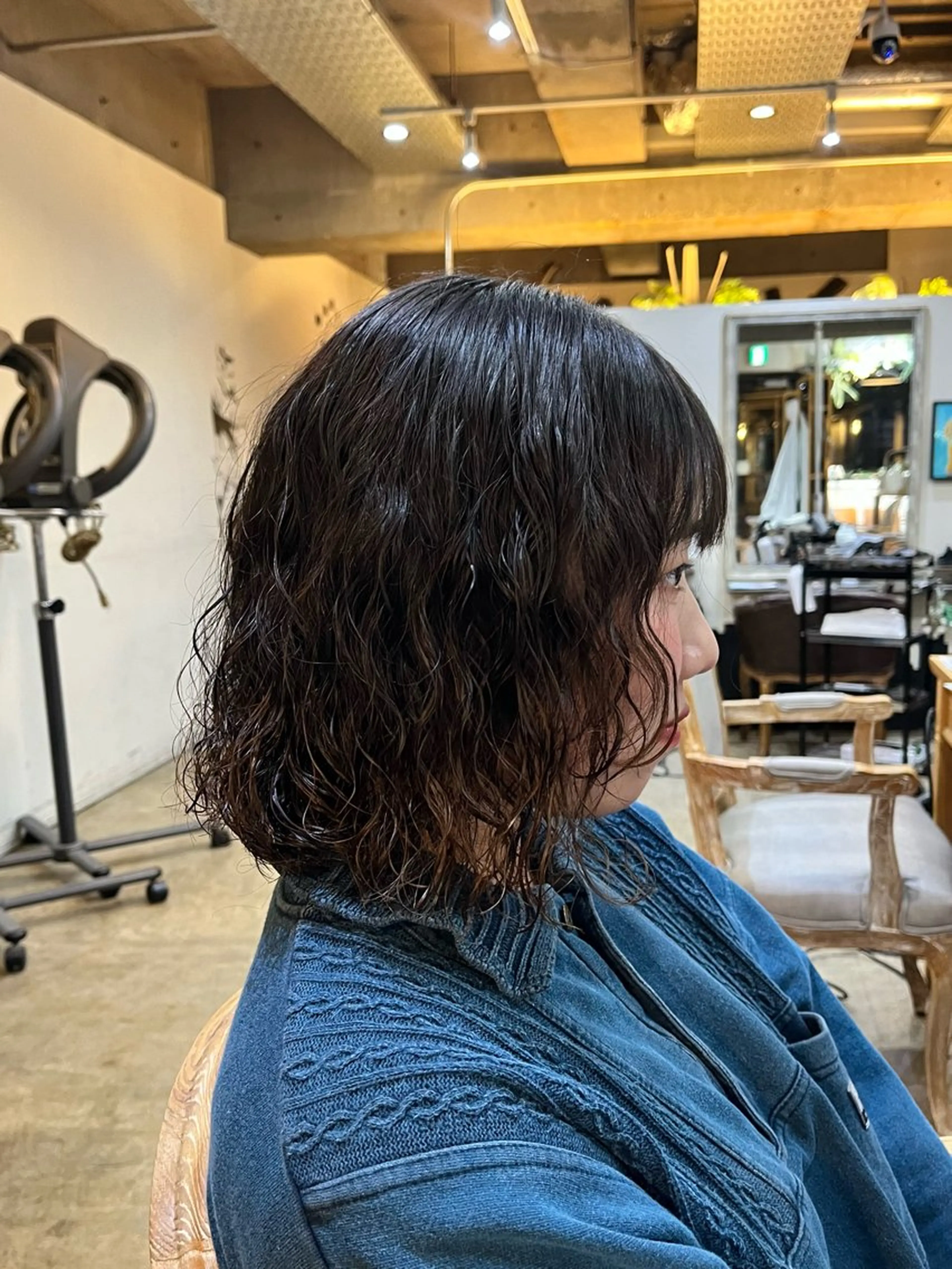 パーマ カット パーマ 松原 樹里のヘアスタイル