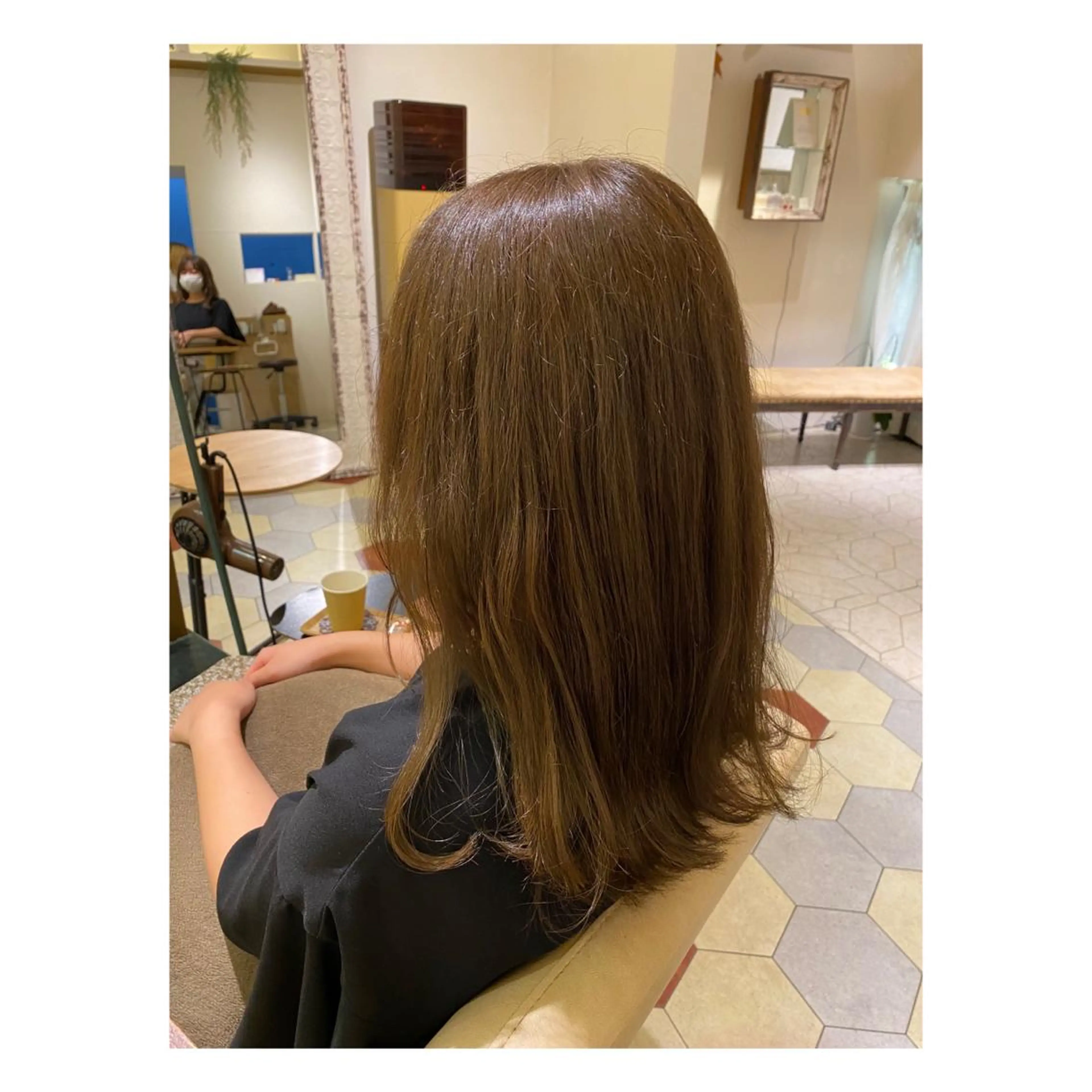 セミロング カラー カット ヘアカラー トリートメント 菊池大一 溝の口パーマのヘアスタイル