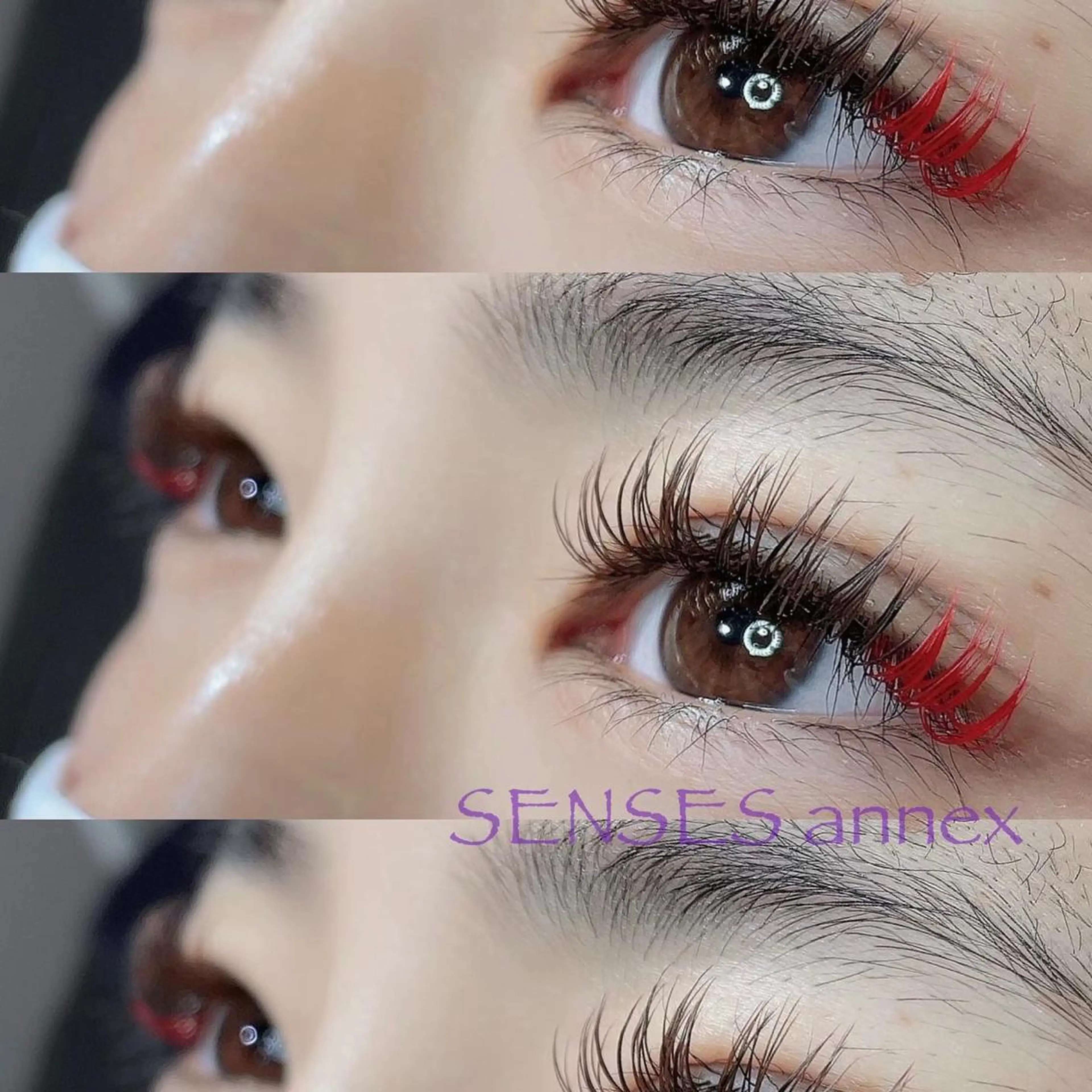 マツエク・マツパ カラーマツエク SENSES_ WAKAのマツエク・マツパデザイン