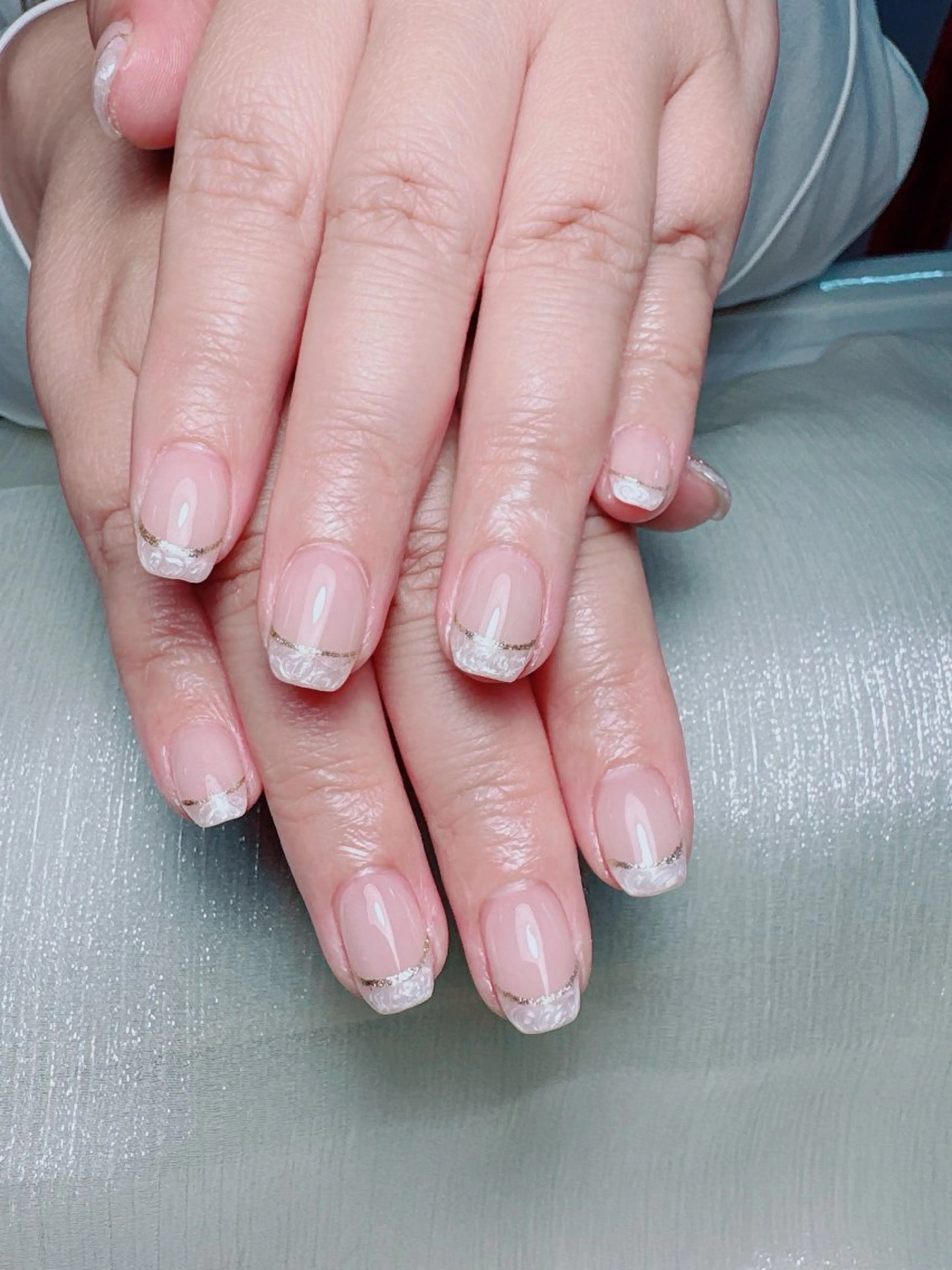 ネイル チークネイル フレンチネイル 韓国ネイル マグネットネイル ニュアンスネイル ハンドネイル Yuxi Beauty salon 【ユーシィー ビューティ サロン】所属・ユーシーネイルサロン 池田公園店のネイルデザイン